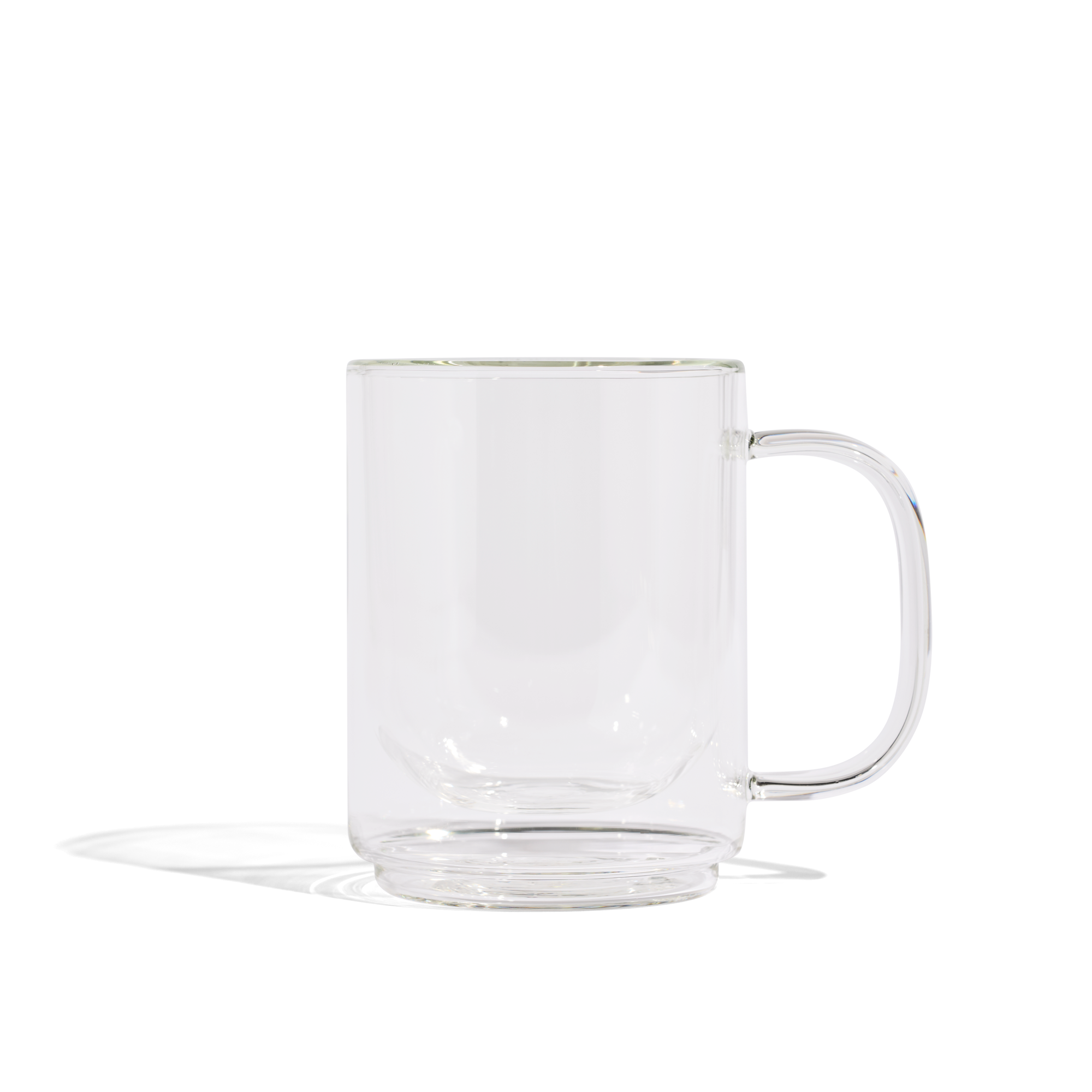 Cove 12oz Glass Mug - Set of 2 - Clear