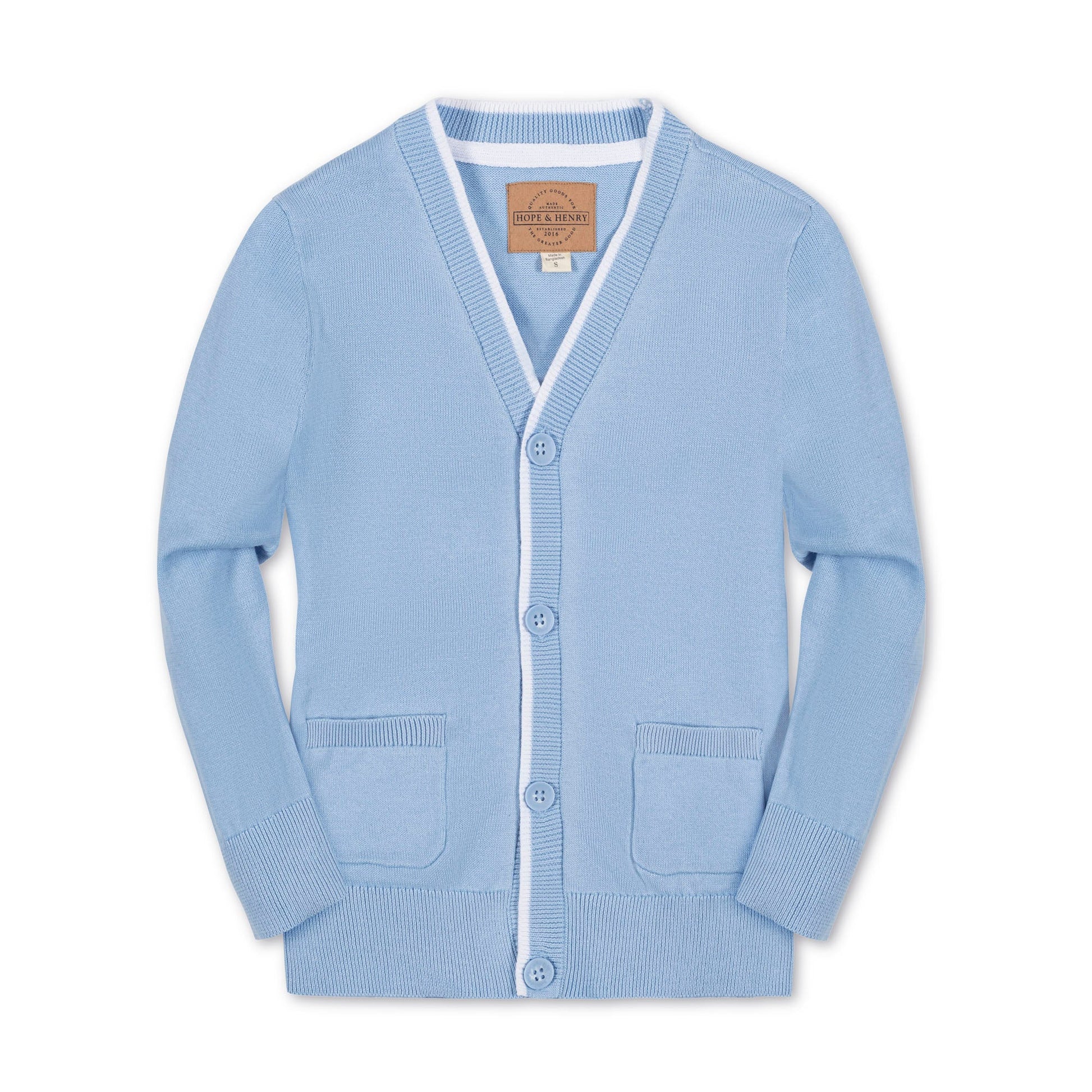 Organic Tipped Cardigan