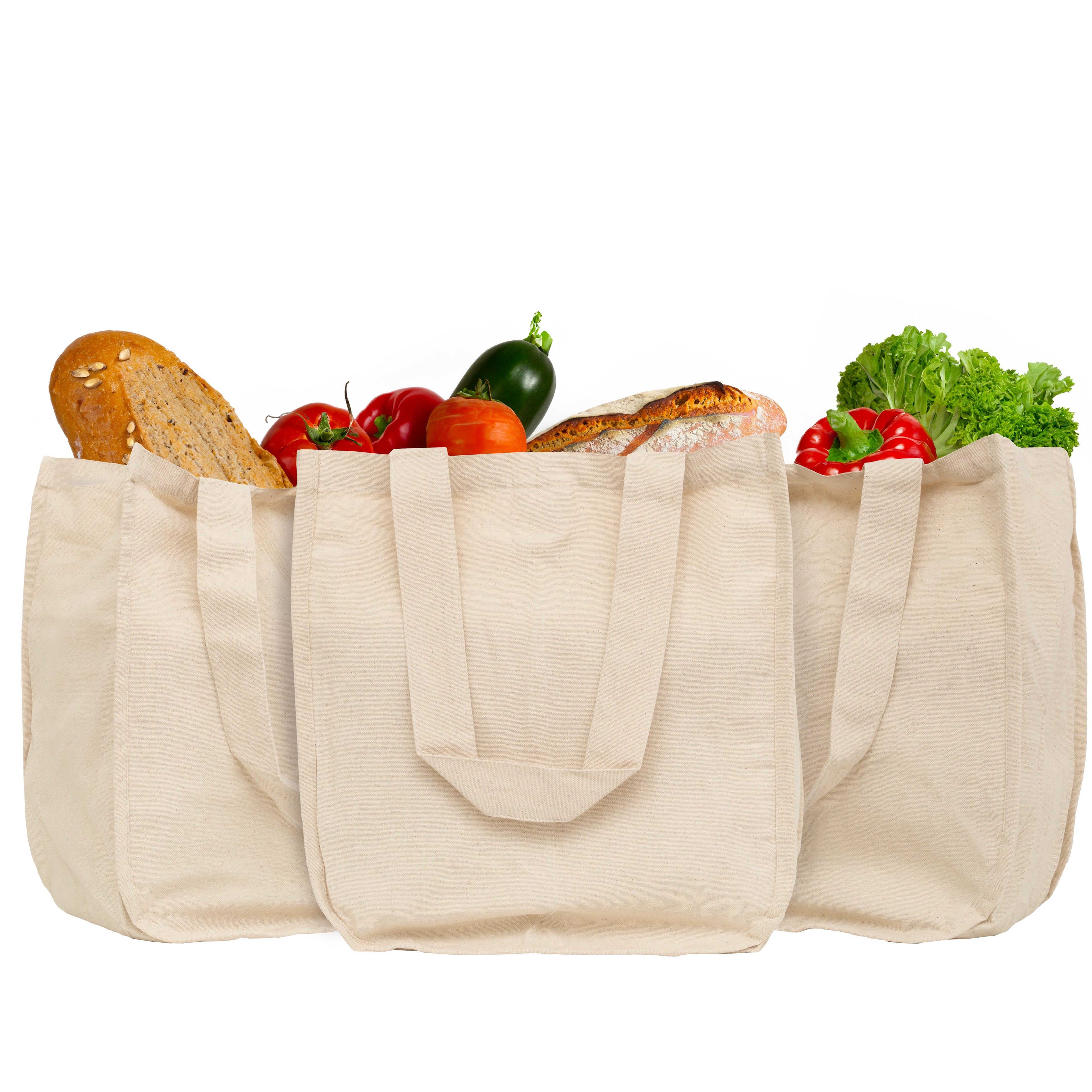 Canvas Grocery Tote Bags - The Peony Haus