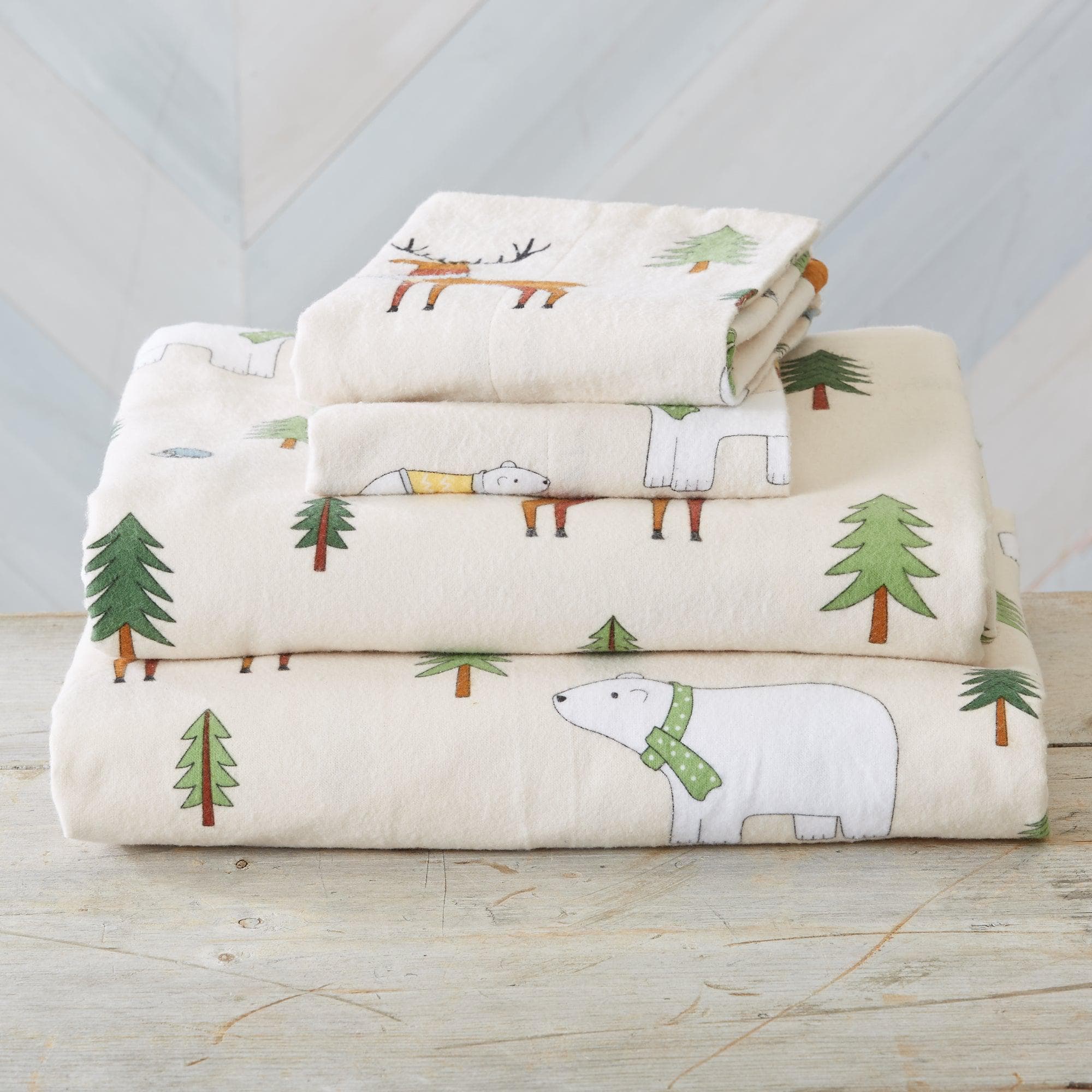4-Piece Turkish Cotton Flannel Sheet - Stratton Collection - The Peony Haus
