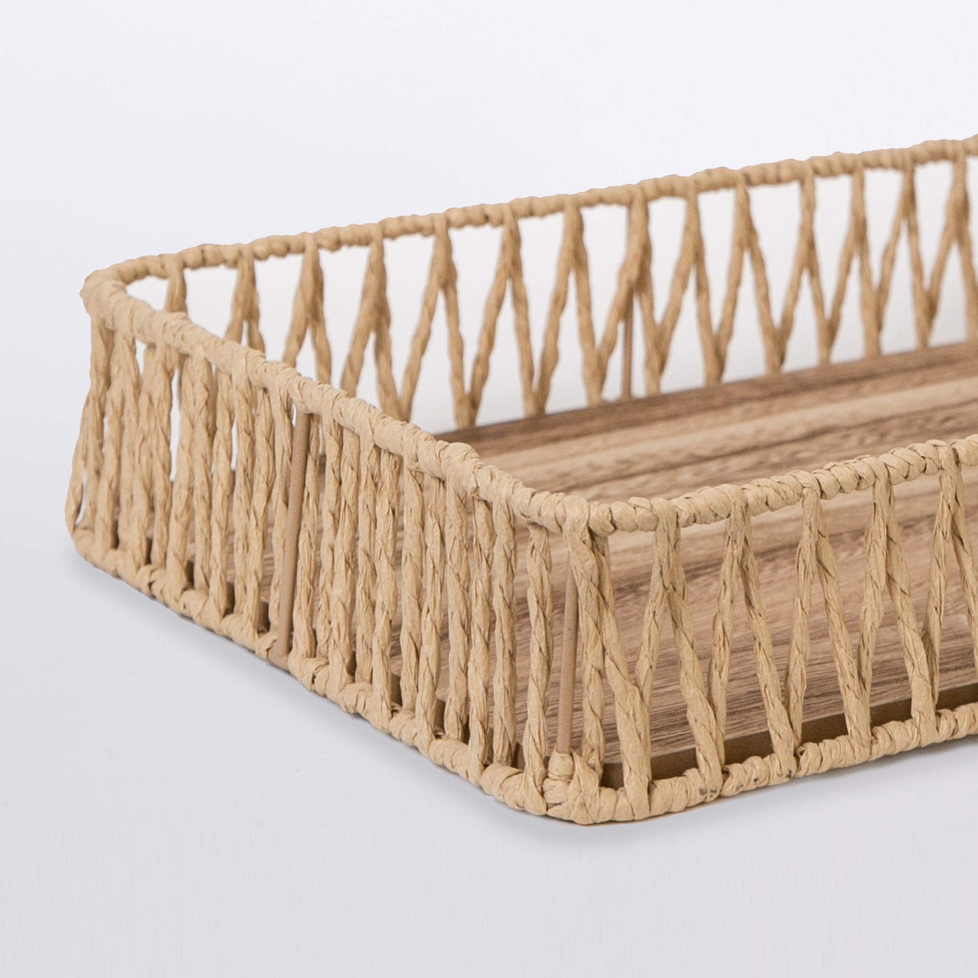 415 - Wooden Rope Tray - The Peony Haus