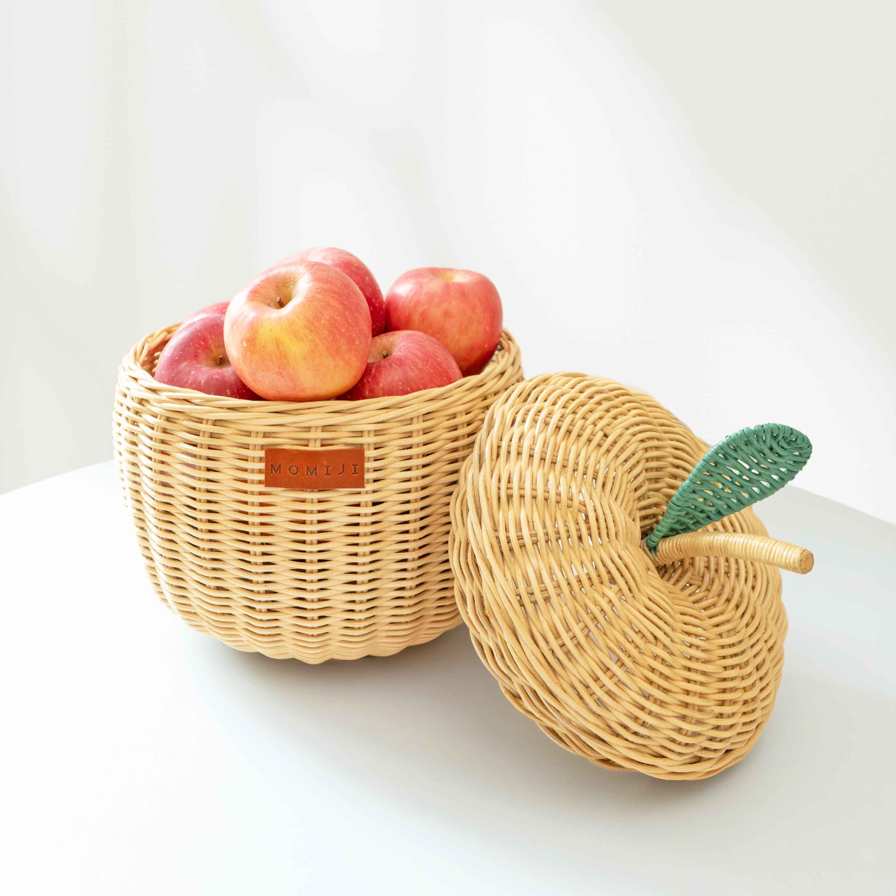 Apple Storage Basket Small - Natural - The Peony Haus