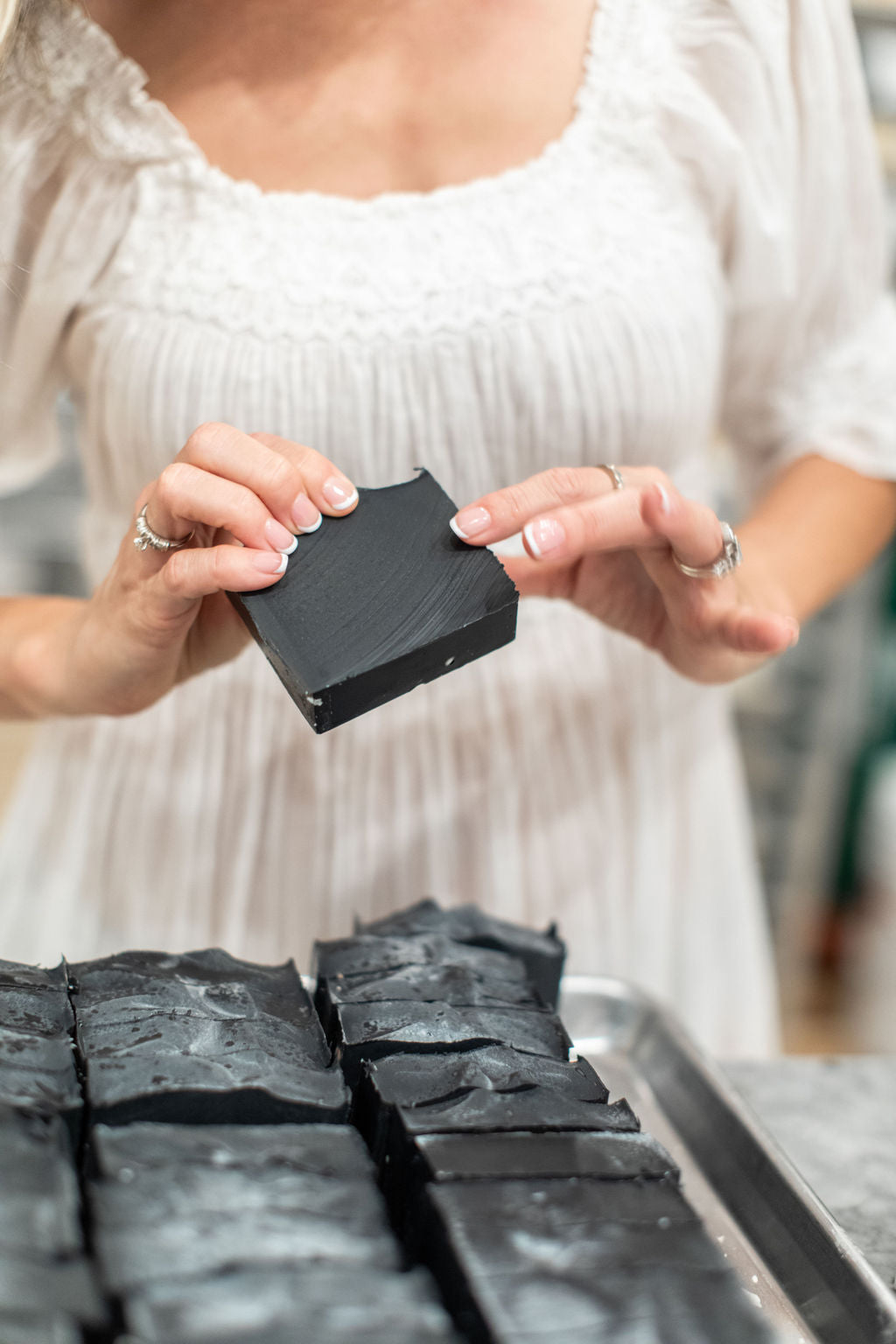 Clarifying Charcoal Bar Handmade Tallow and Goat Milk Soap Bar - The Peony Haus