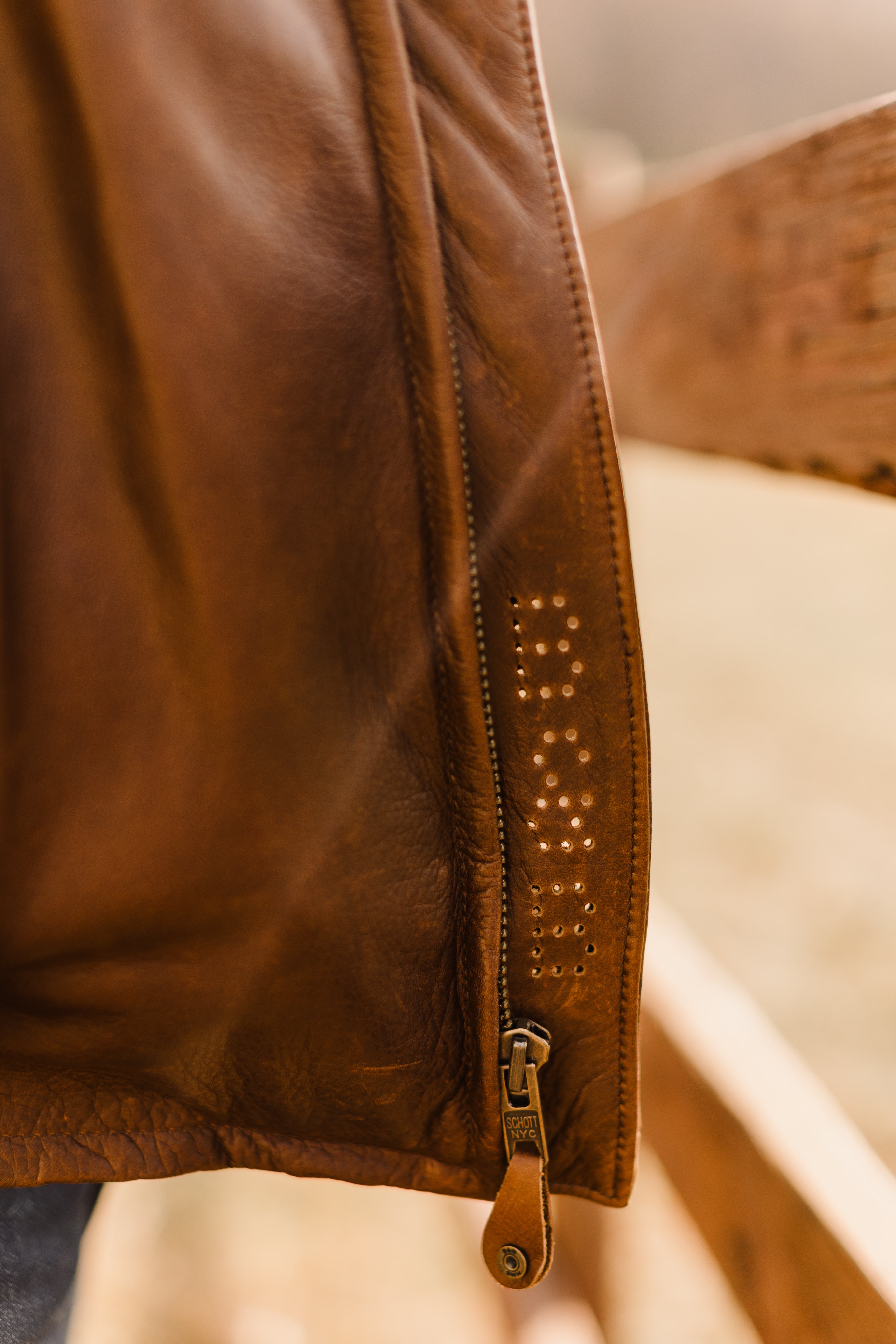 Schott x Ball and Buck Perfecto Leather Jacket - The Peony Haus