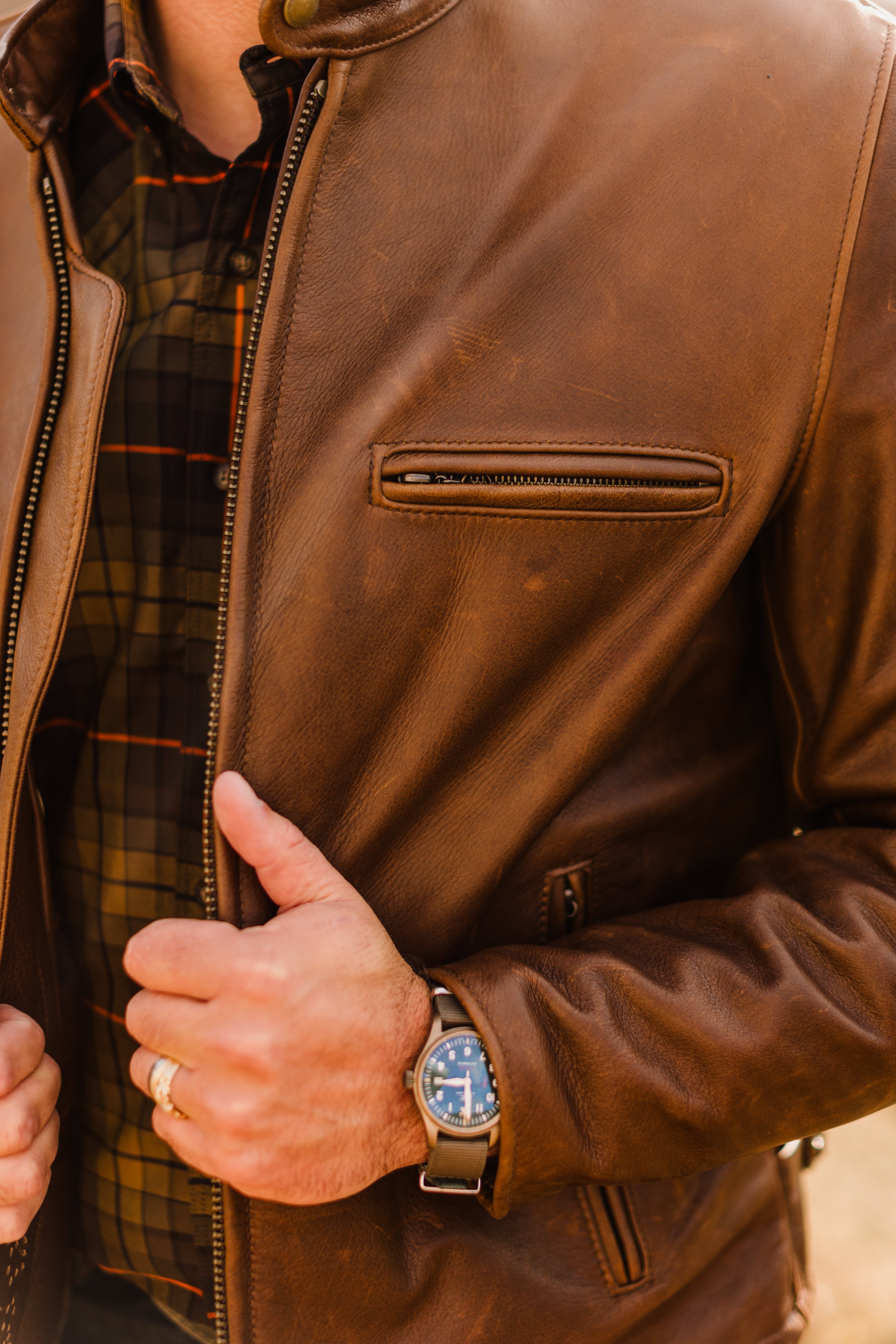 Schott x Ball and Buck Perfecto Leather Jacket - The Peony Haus