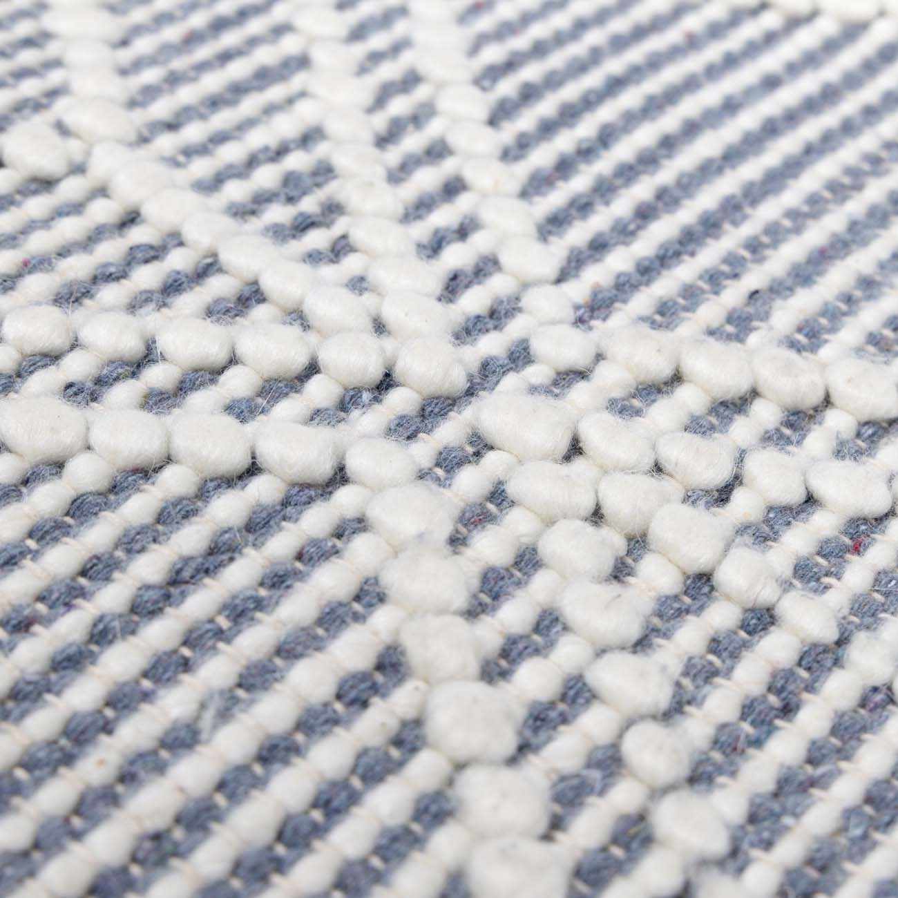 Ramsbury Denim Blue Wool Rug - The Peony Haus