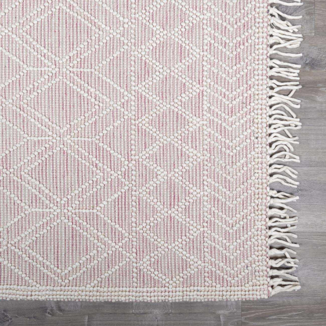 Ramsbury Soft Pink Wool Rug - The Peony Haus