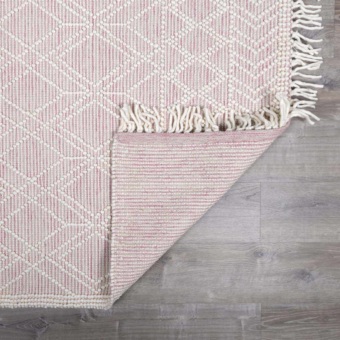 Ramsbury Soft Pink Wool Rug - The Peony Haus