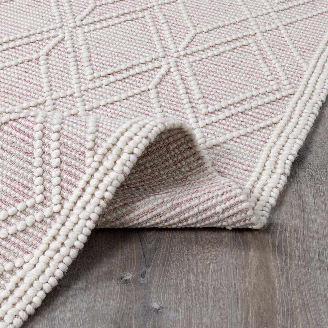 Ramsbury Soft Pink Wool Rug - The Peony Haus