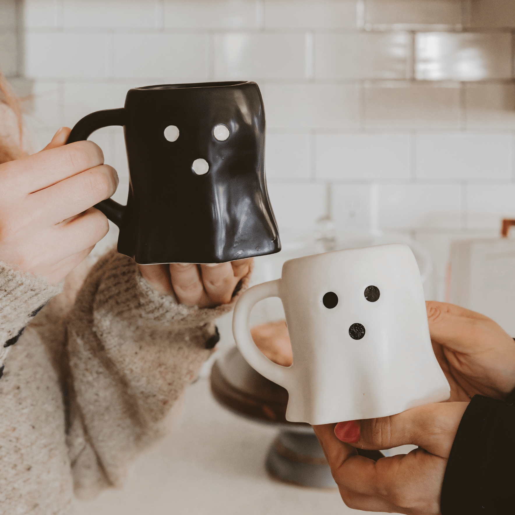 Black Ghost 12oz. Figurine Coffee Mug - The Peony Haus
