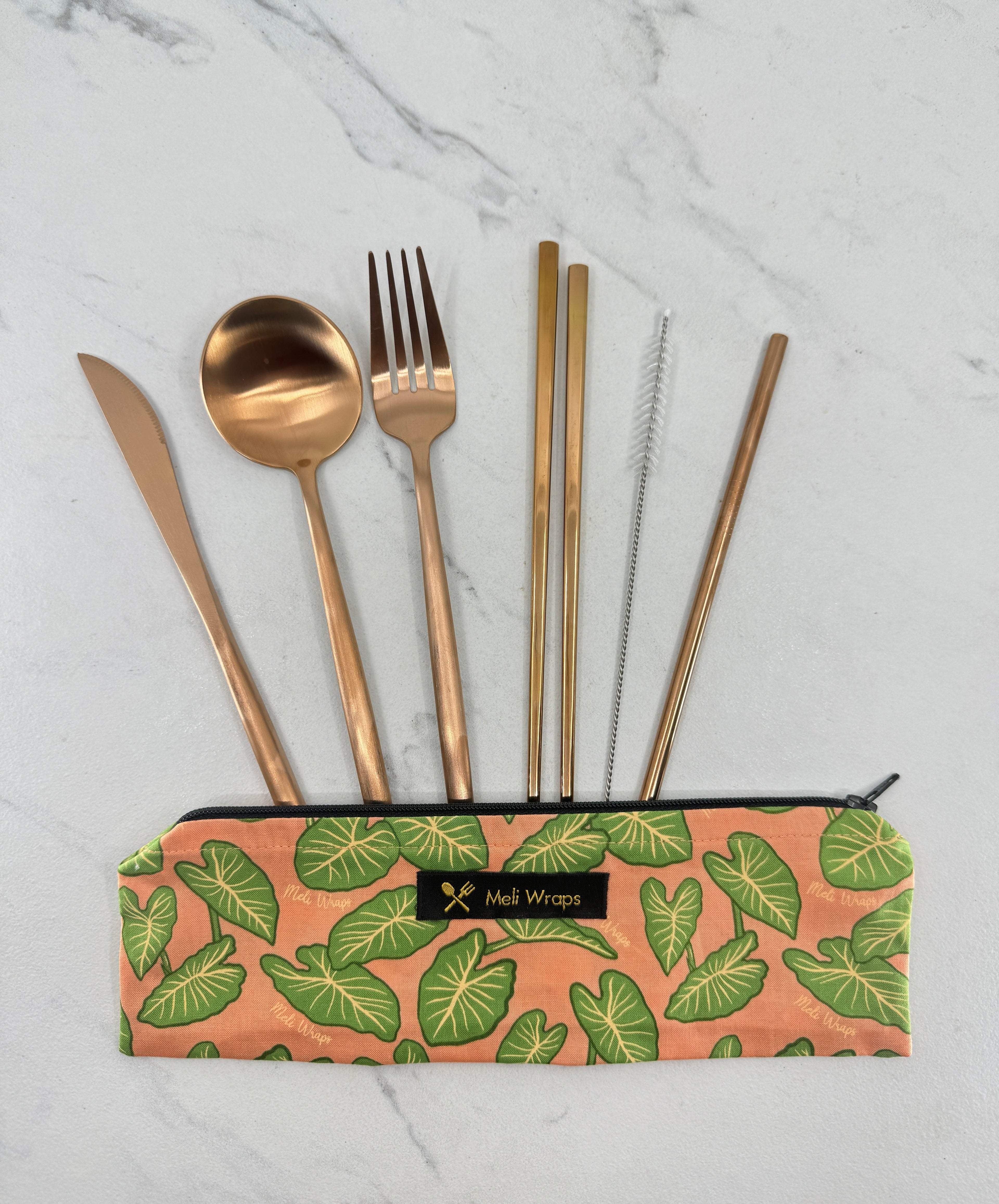 Meli Wraps Reusable Cutlery Set- Kalo - The Peony Haus