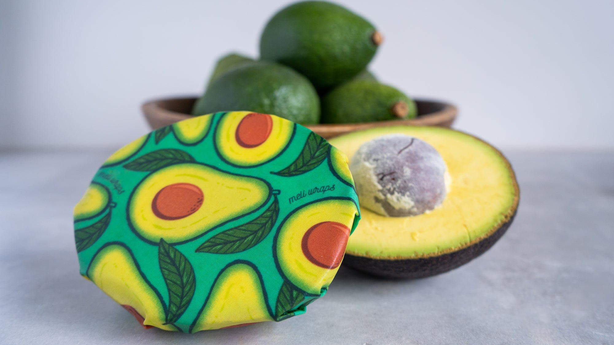 Beeswax Wrap Bulk Roll - Avocado Print - The Peony Haus