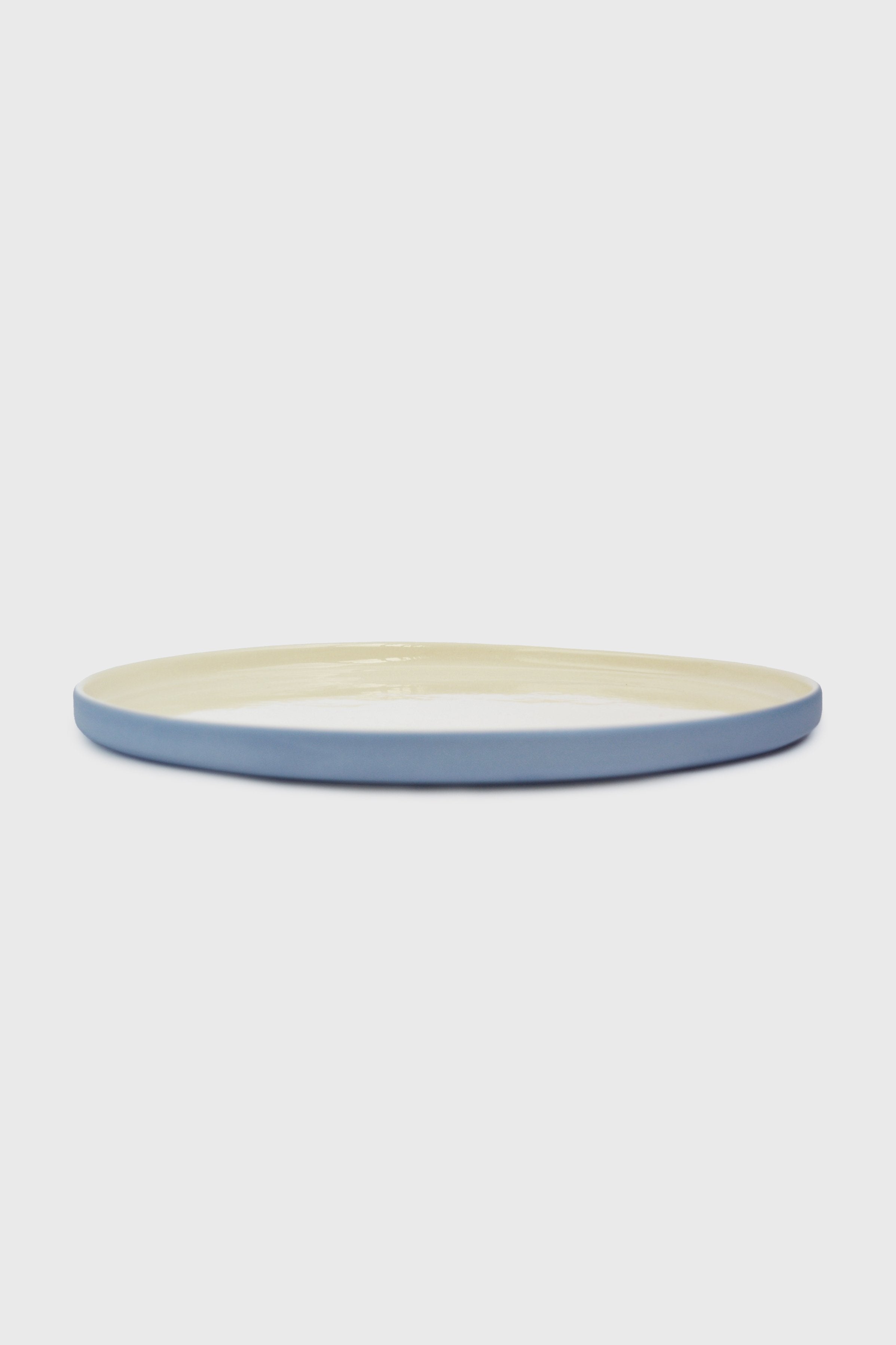 Handmade Porcelain Dinner Plates. Forget-me-not/Chocolate - The Peony Haus