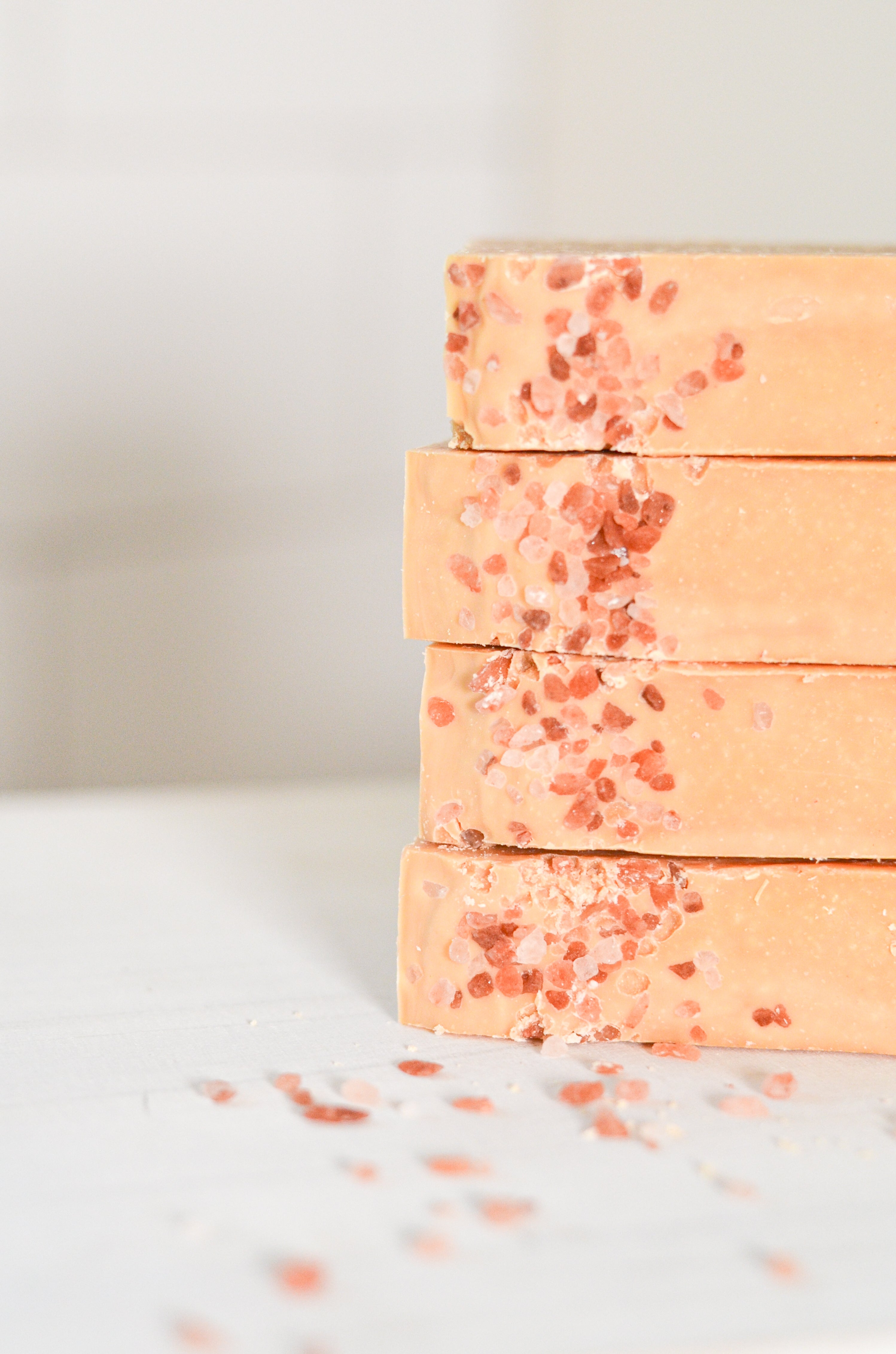 Pink Salt + Grapefruit Cleansing Bar Handmade Tallow and Goat Milk Soap Bar - The Peony Haus