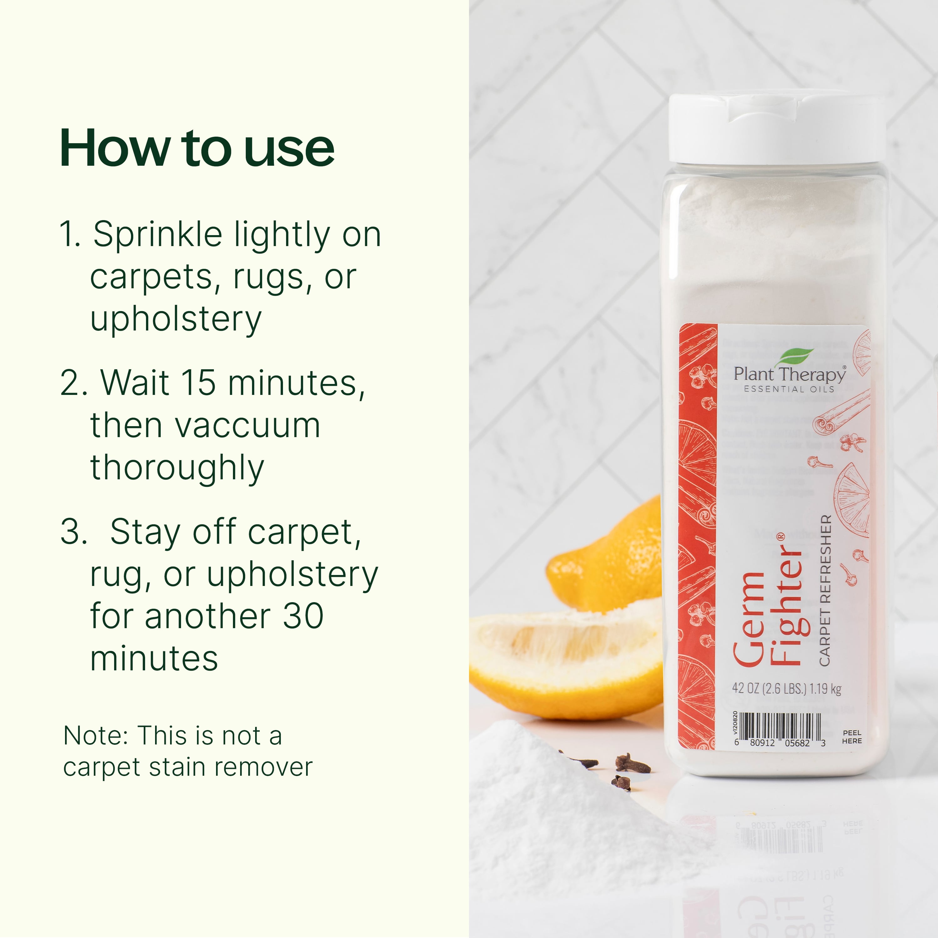 Germ Fighter Carpet Refresher - The Peony Haus