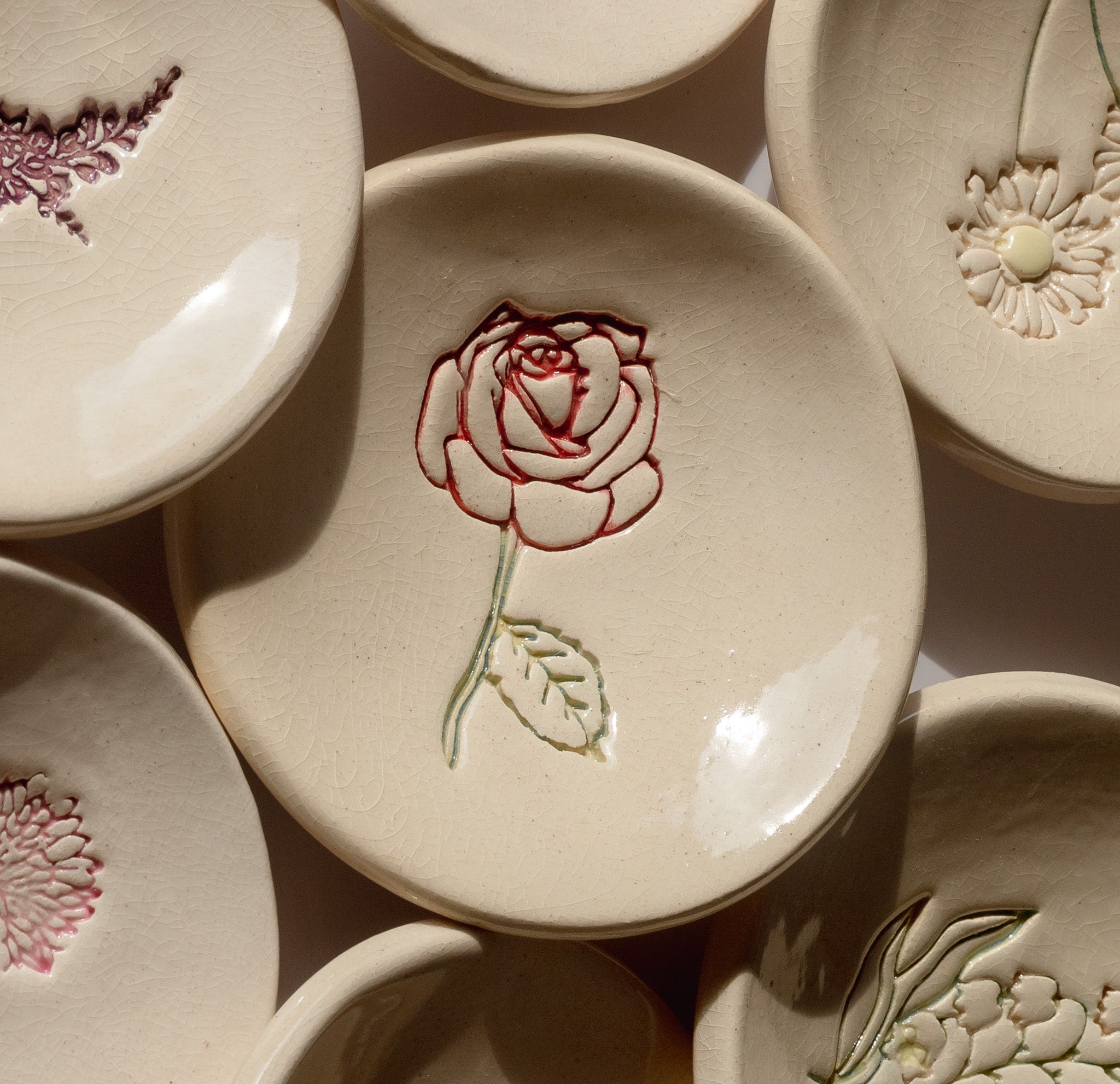 Birth Flower Ring Dish - The Peony Haus