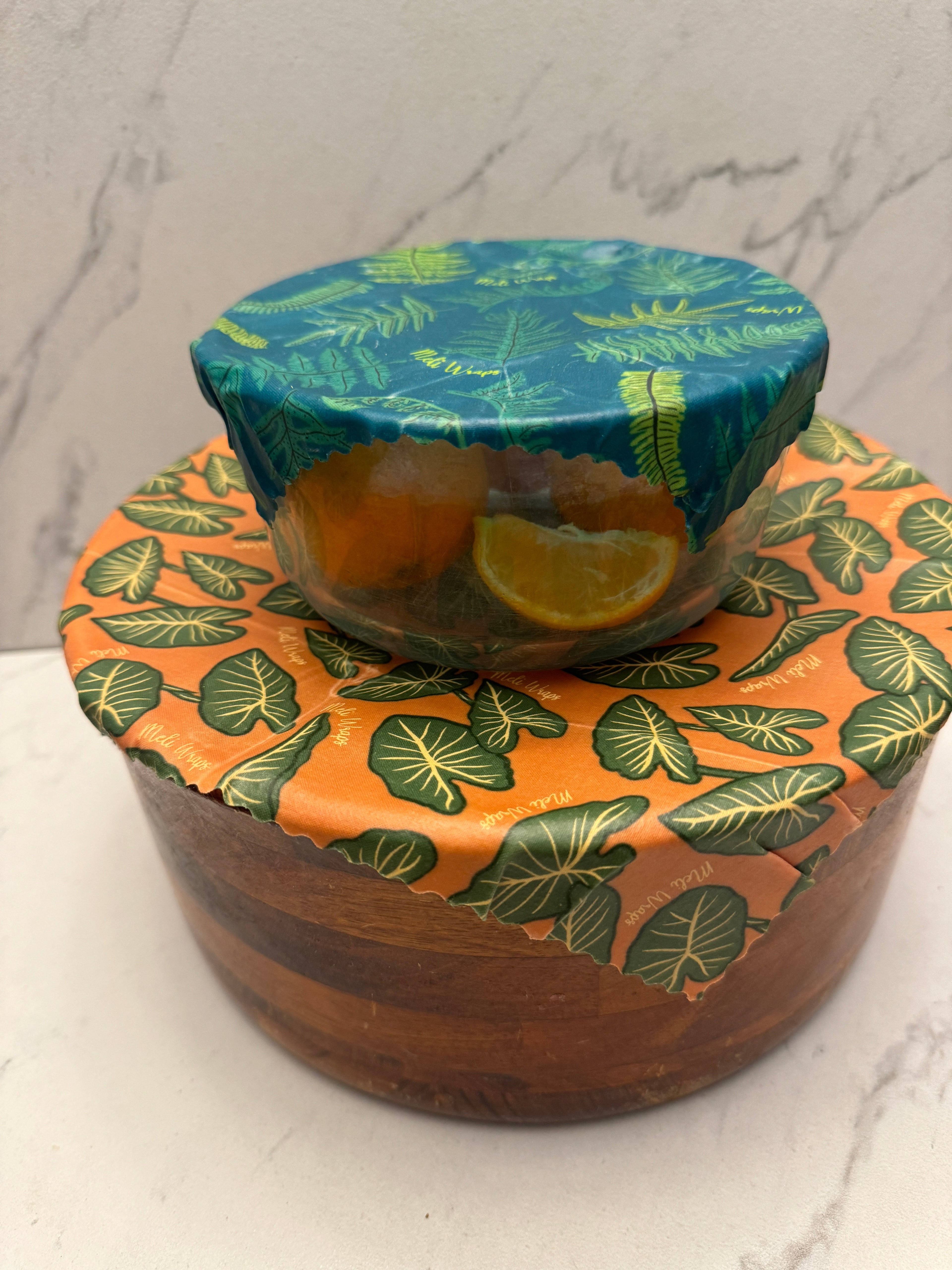 Beeswax Wrap Bulk Roll - Kalo Print - The Peony Haus