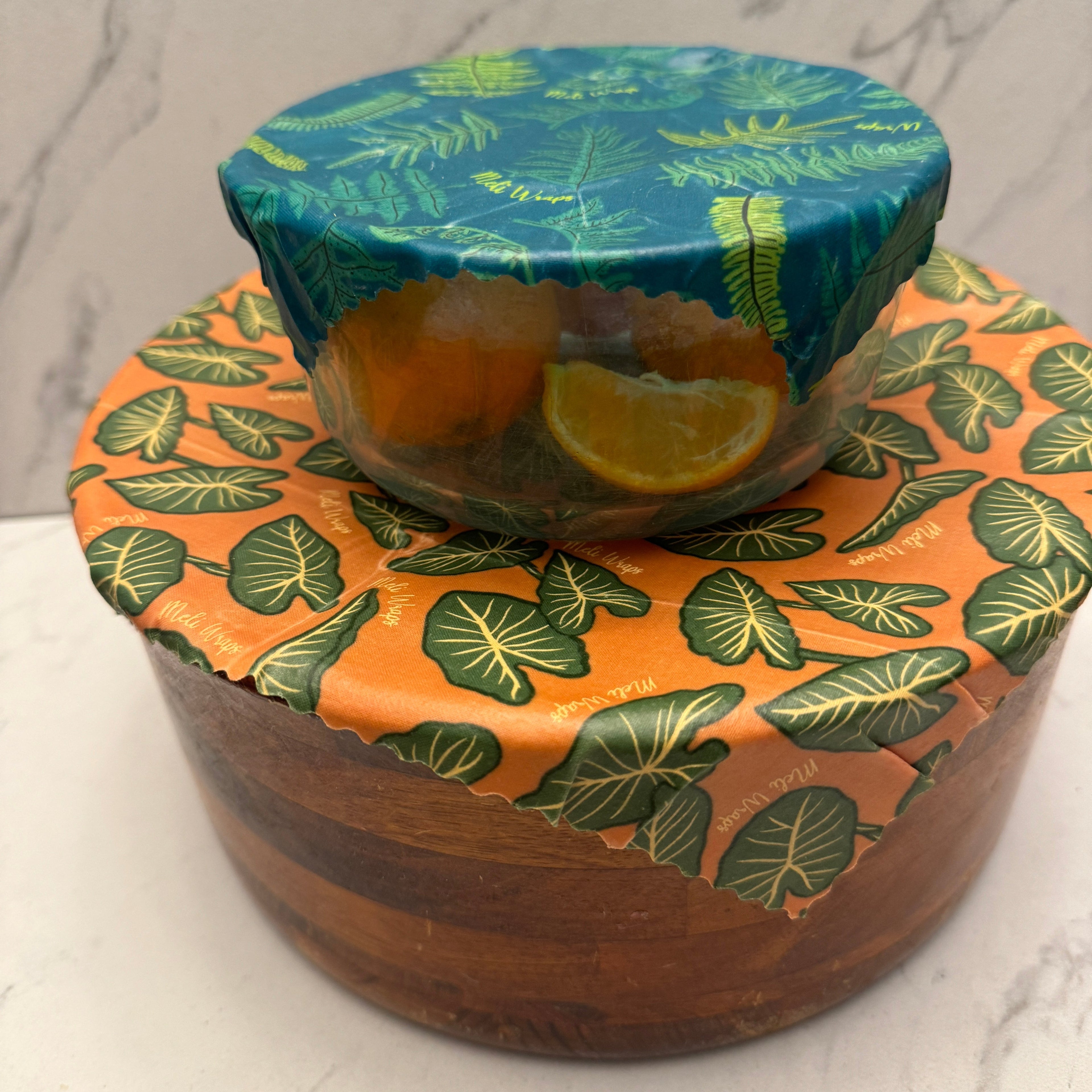 Beeswax Wrap Bulk Roll - Fern Print - The Peony Haus