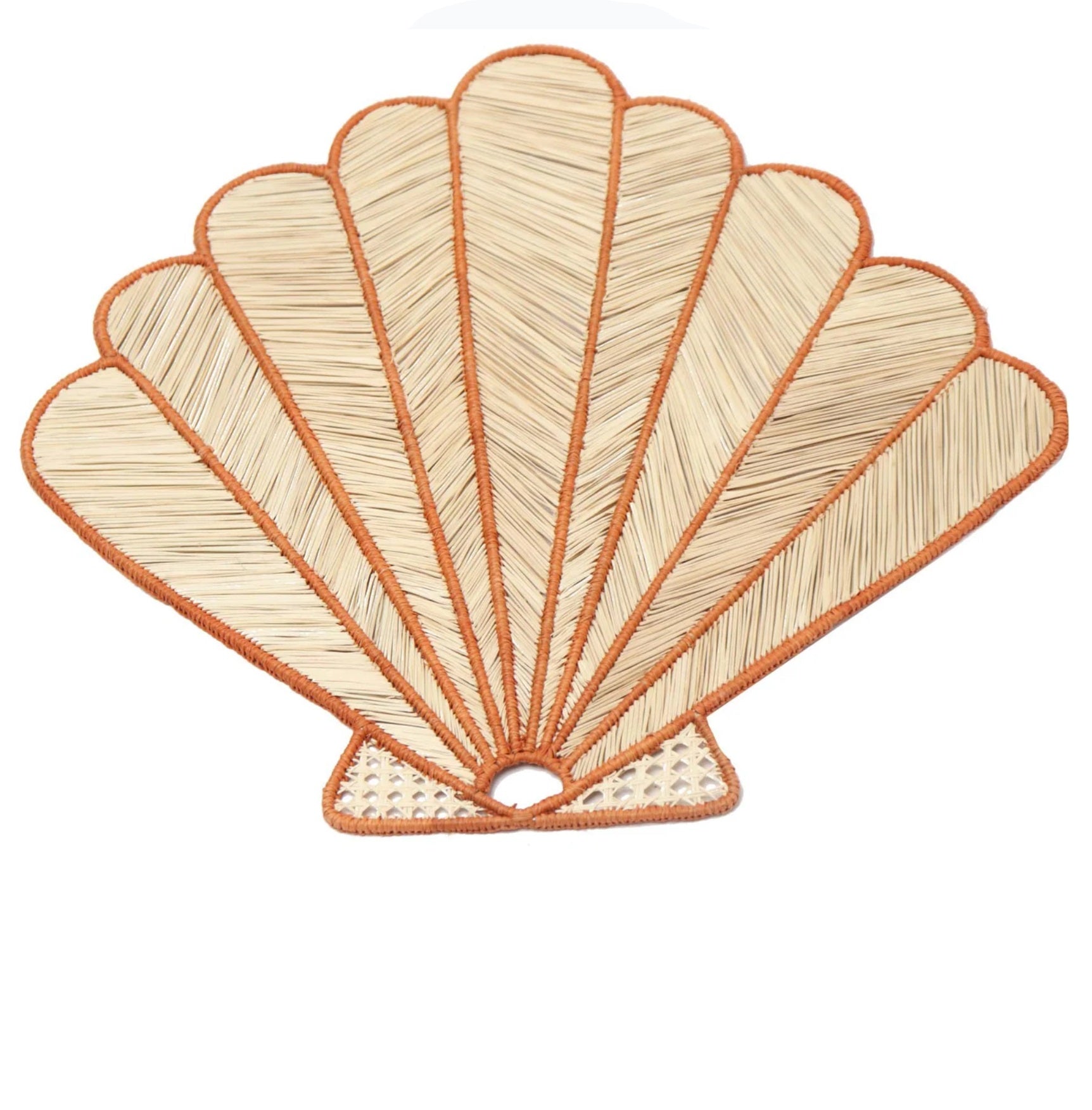 Shell Handwoven Iraca Placemat