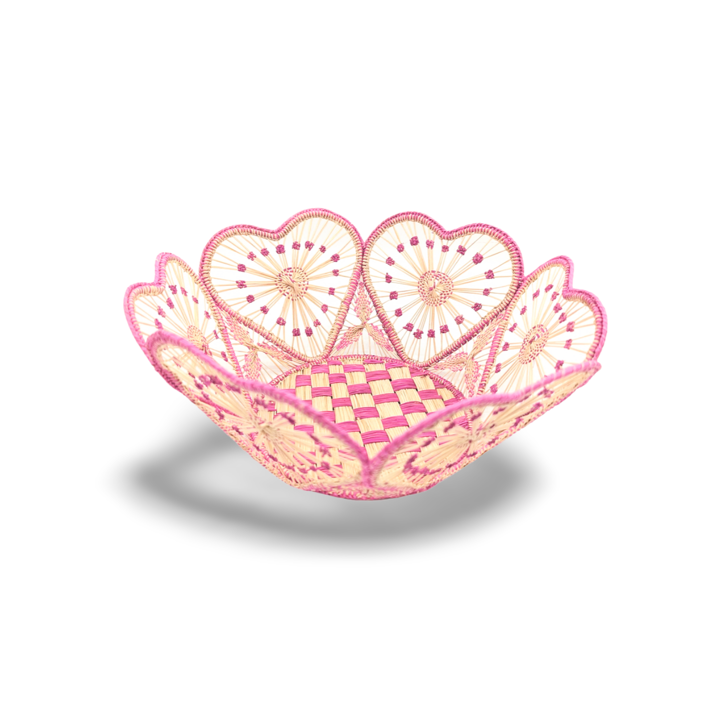 Heartfelt Handwoven Iraca Bread Basket