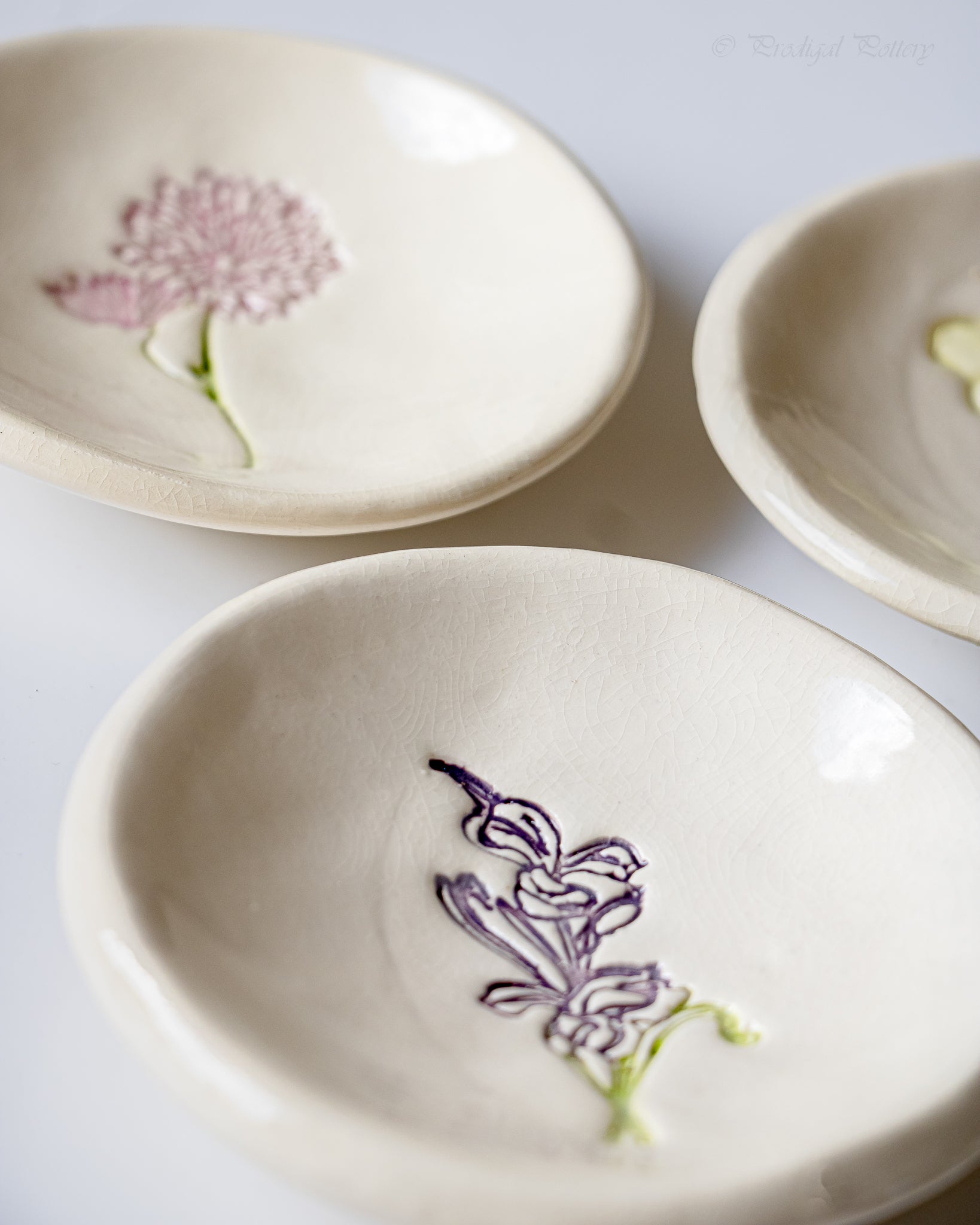 Birth Flower Ring Dish - The Peony Haus