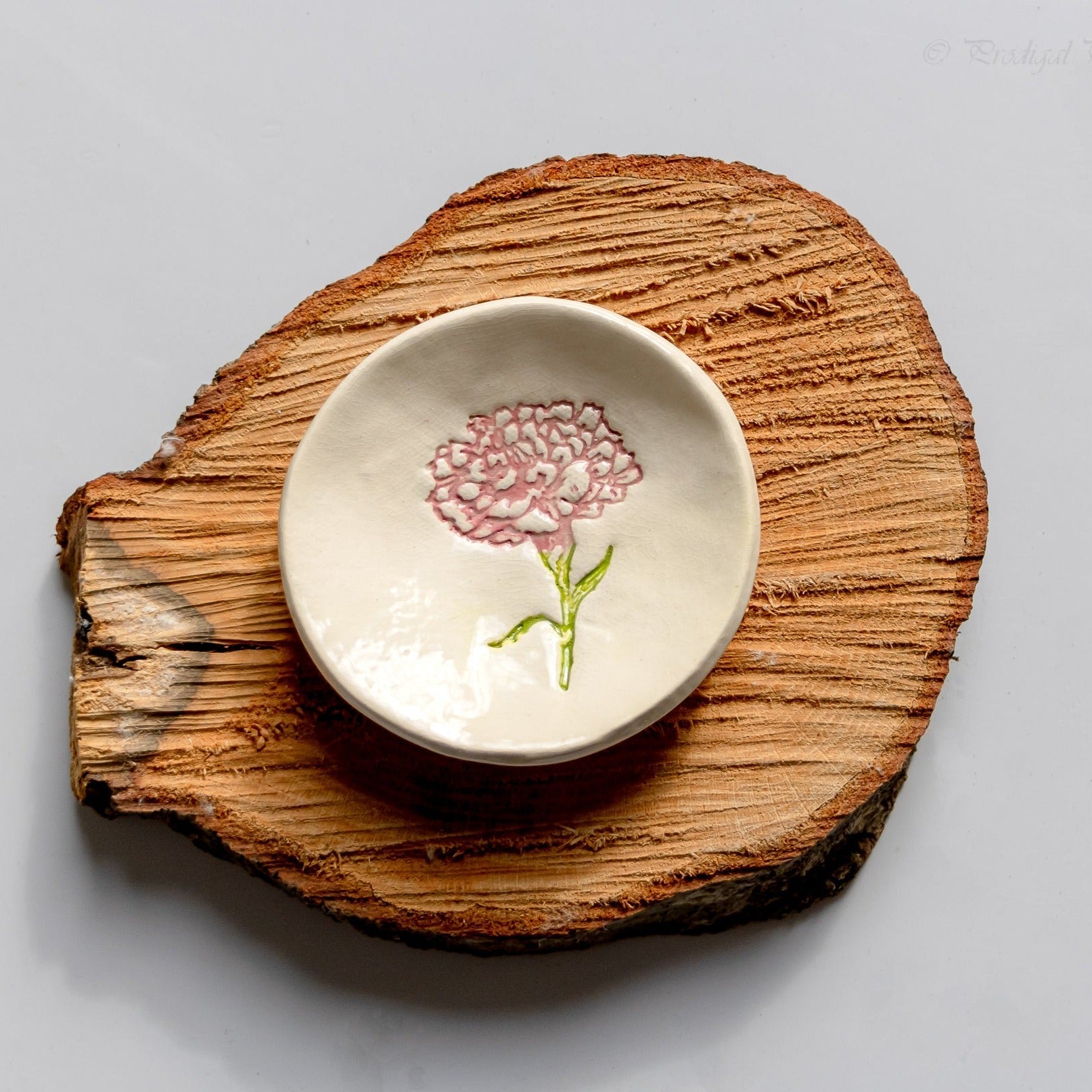 Birth Flower Ring Dish - The Peony Haus