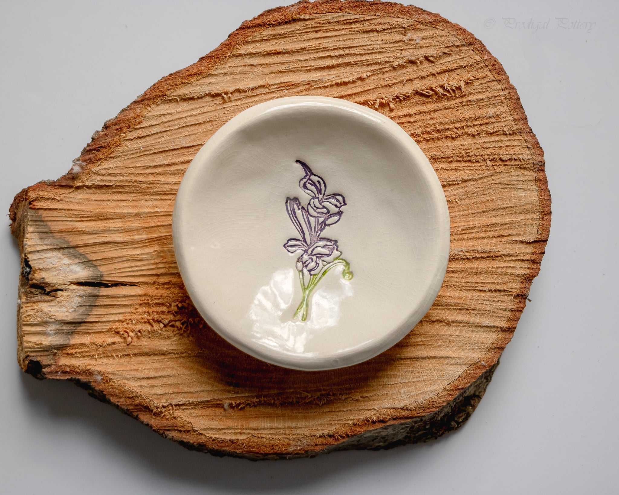 Birth Flower Ring Dish - The Peony Haus