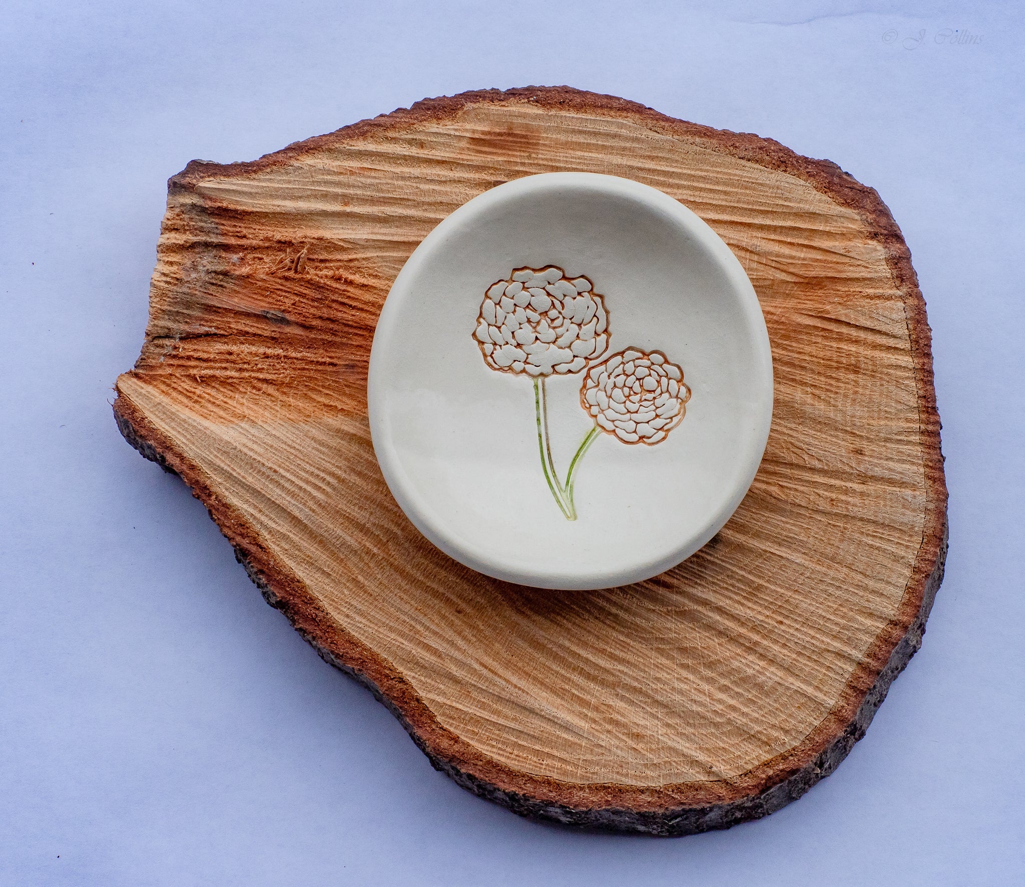 Birth Flower Ring Dish - The Peony Haus