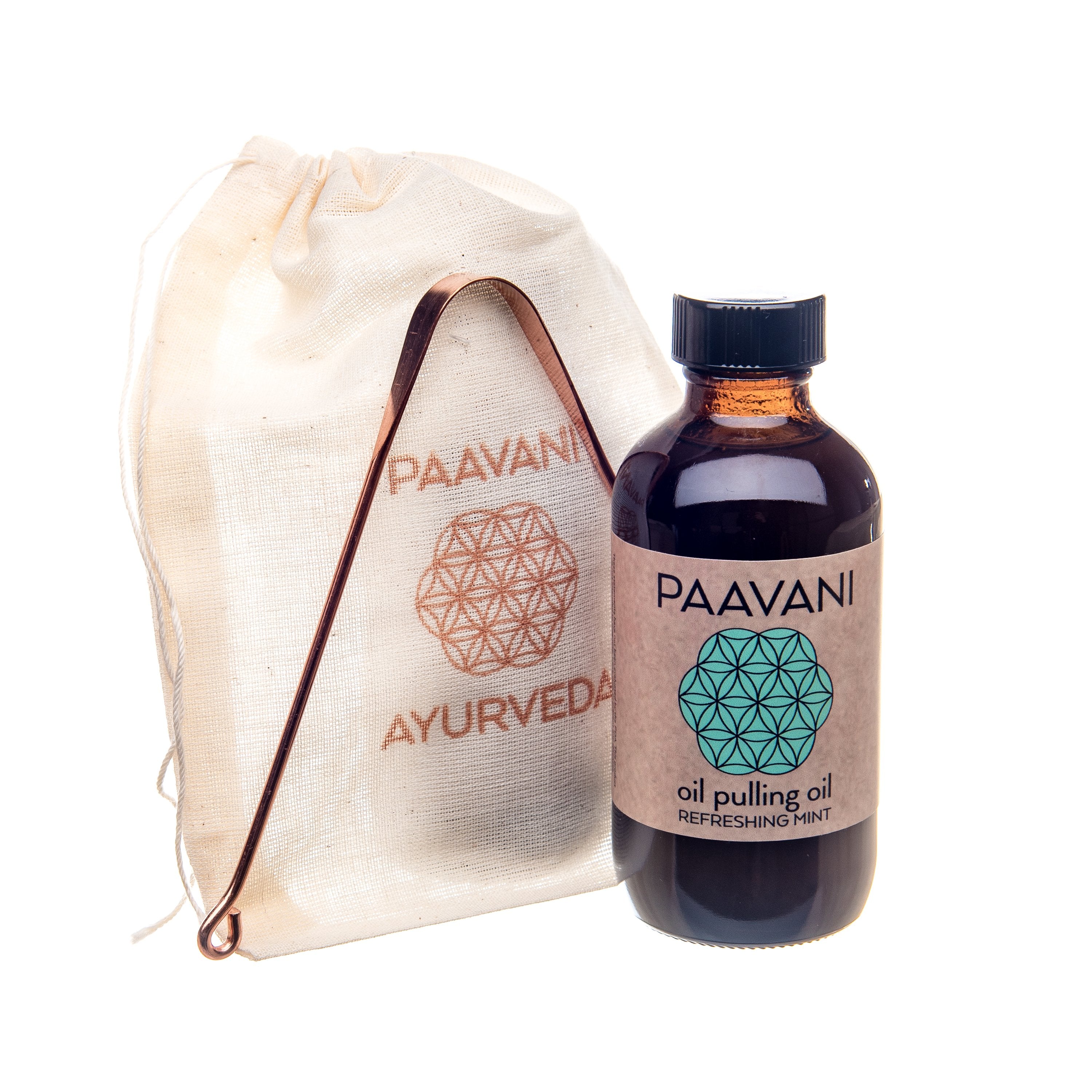 Mint Oral Care Ritual | Ayurvedic Oil Pulling & Tongue Cleaning - The Peony Haus