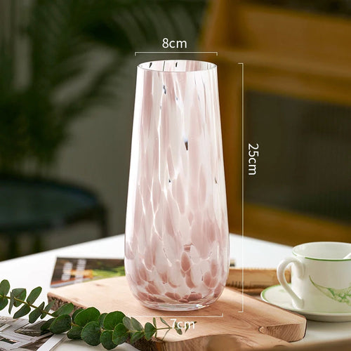 Medieval Glass Vase Pink - The Peony Haus