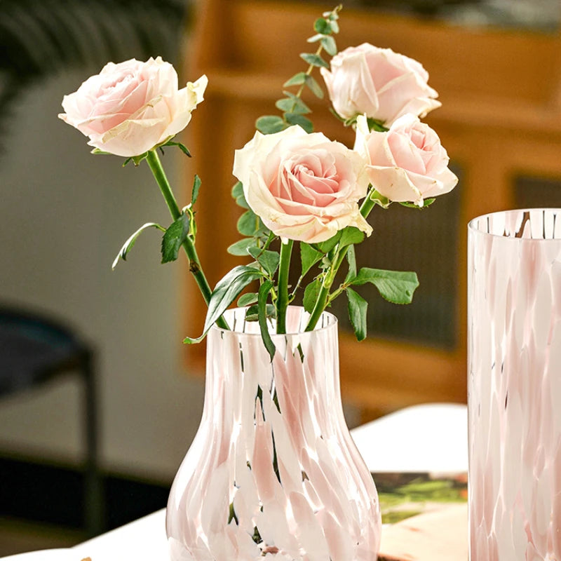 Medieval Glass Vase Pink - The Peony Haus