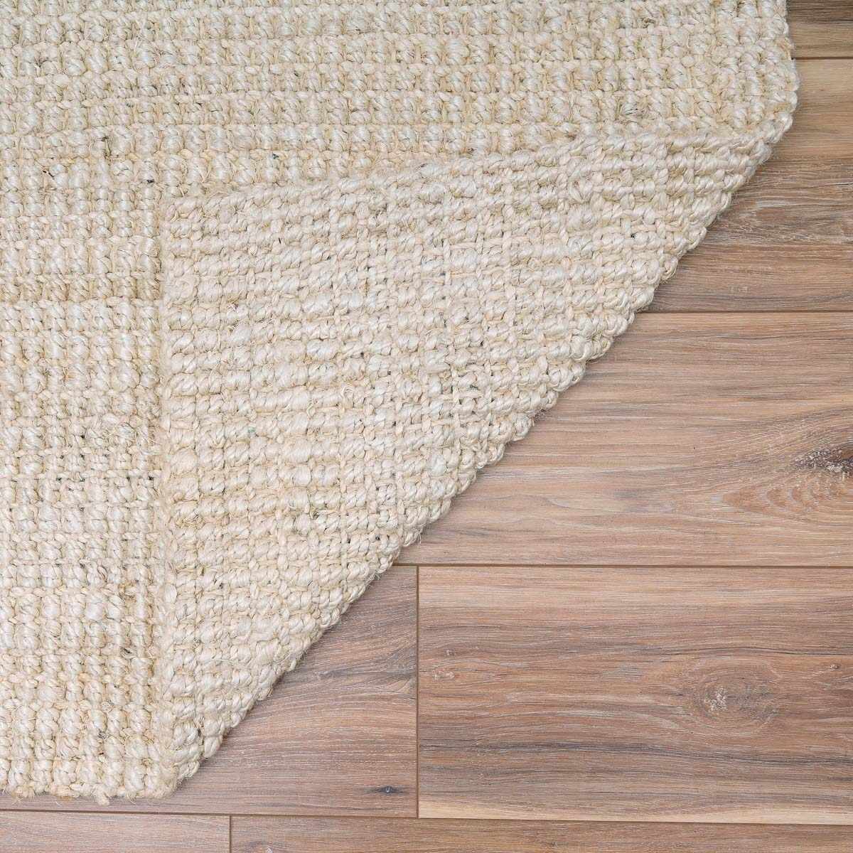 Ambel Cream Jute Rug - The Peony Haus