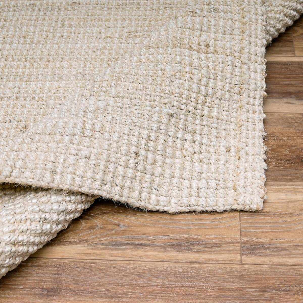 Ambel Cream Jute Rug - The Peony Haus