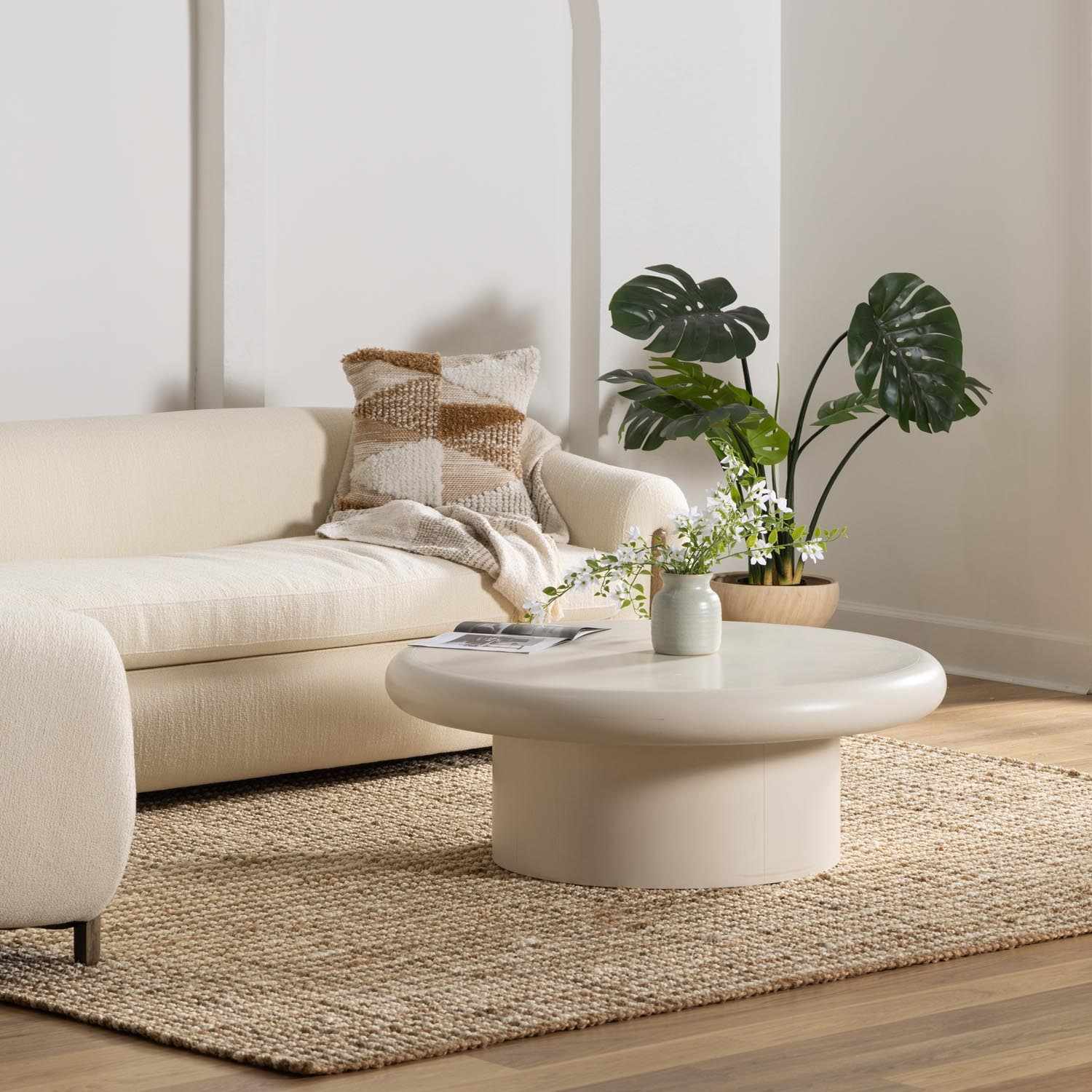 Ambel Tan&Brown Jute Rug - The Peony Haus