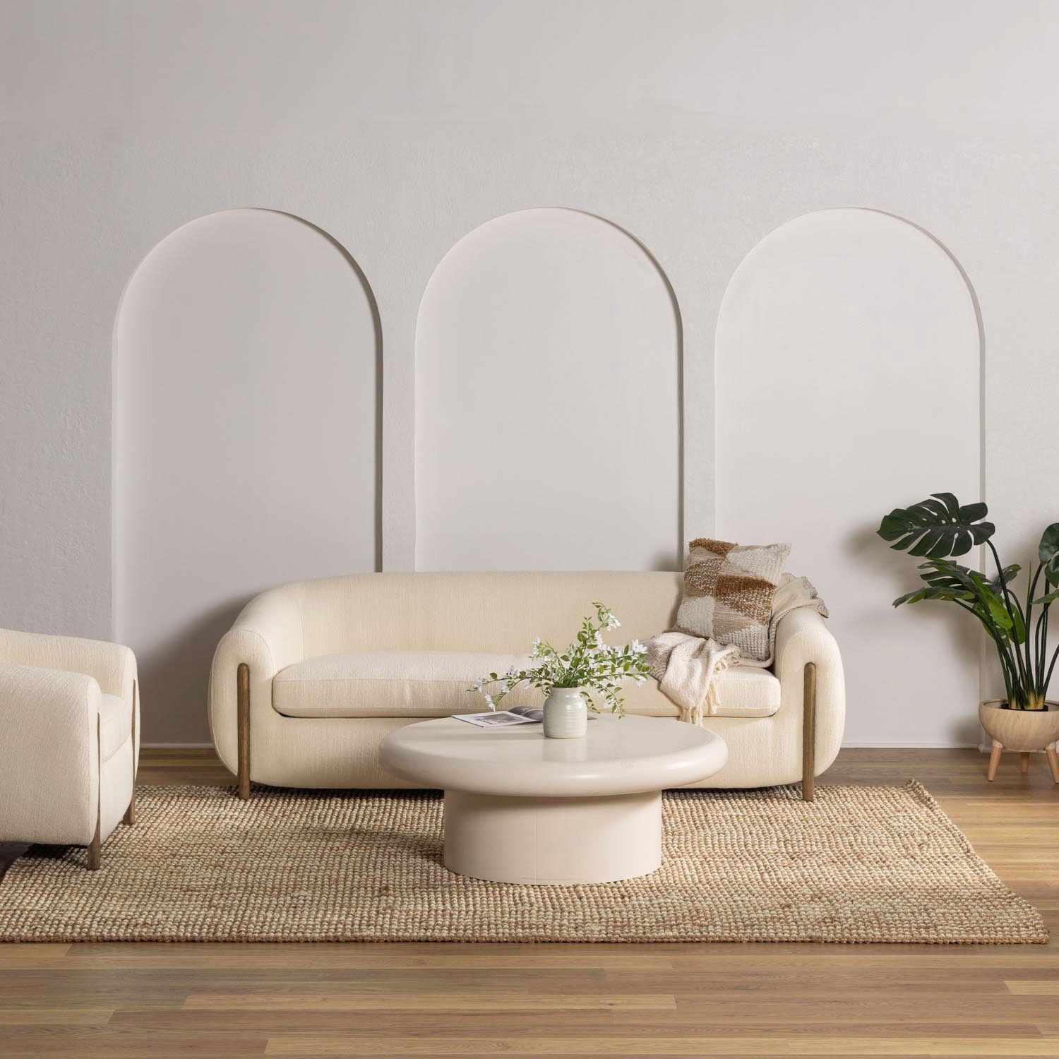 Ambel Tan&Brown Jute Rug - The Peony Haus