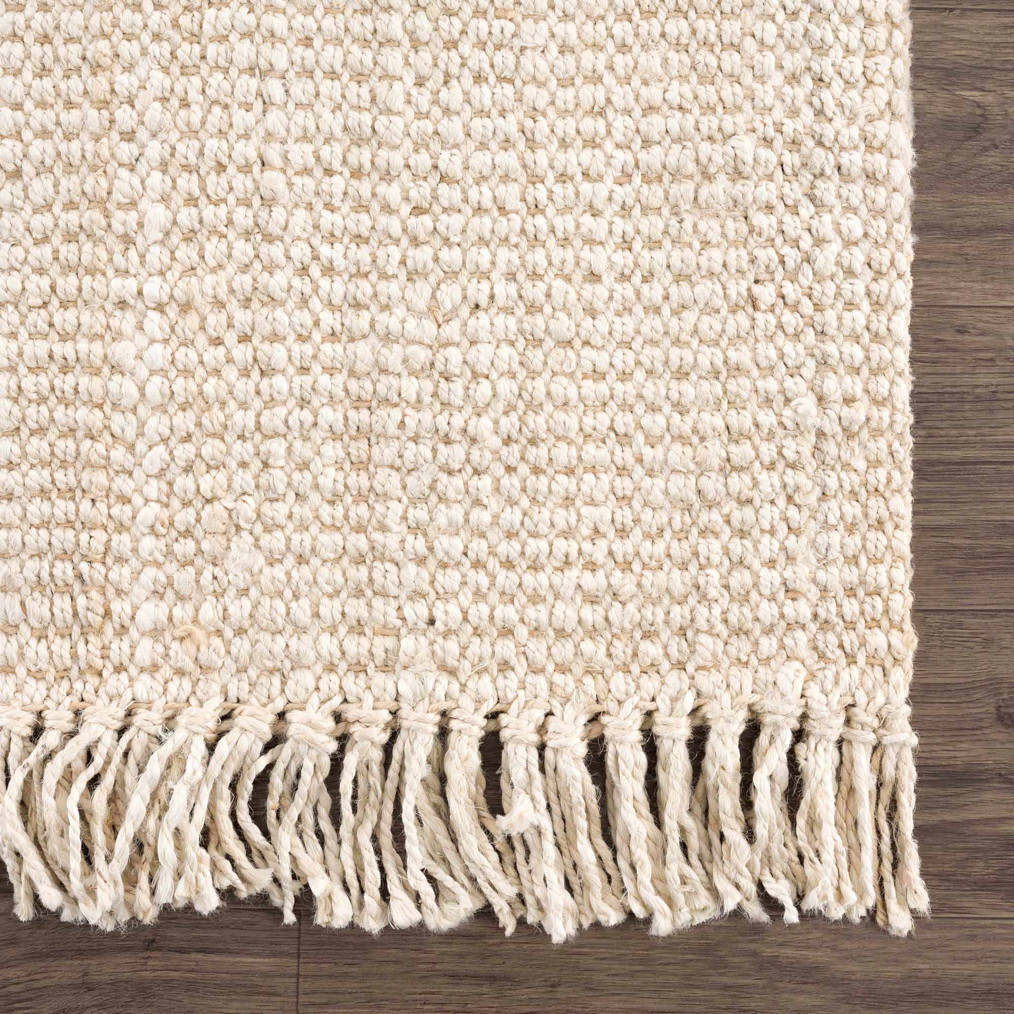 Senneterre Bleached Jute Rug - The Peony Haus