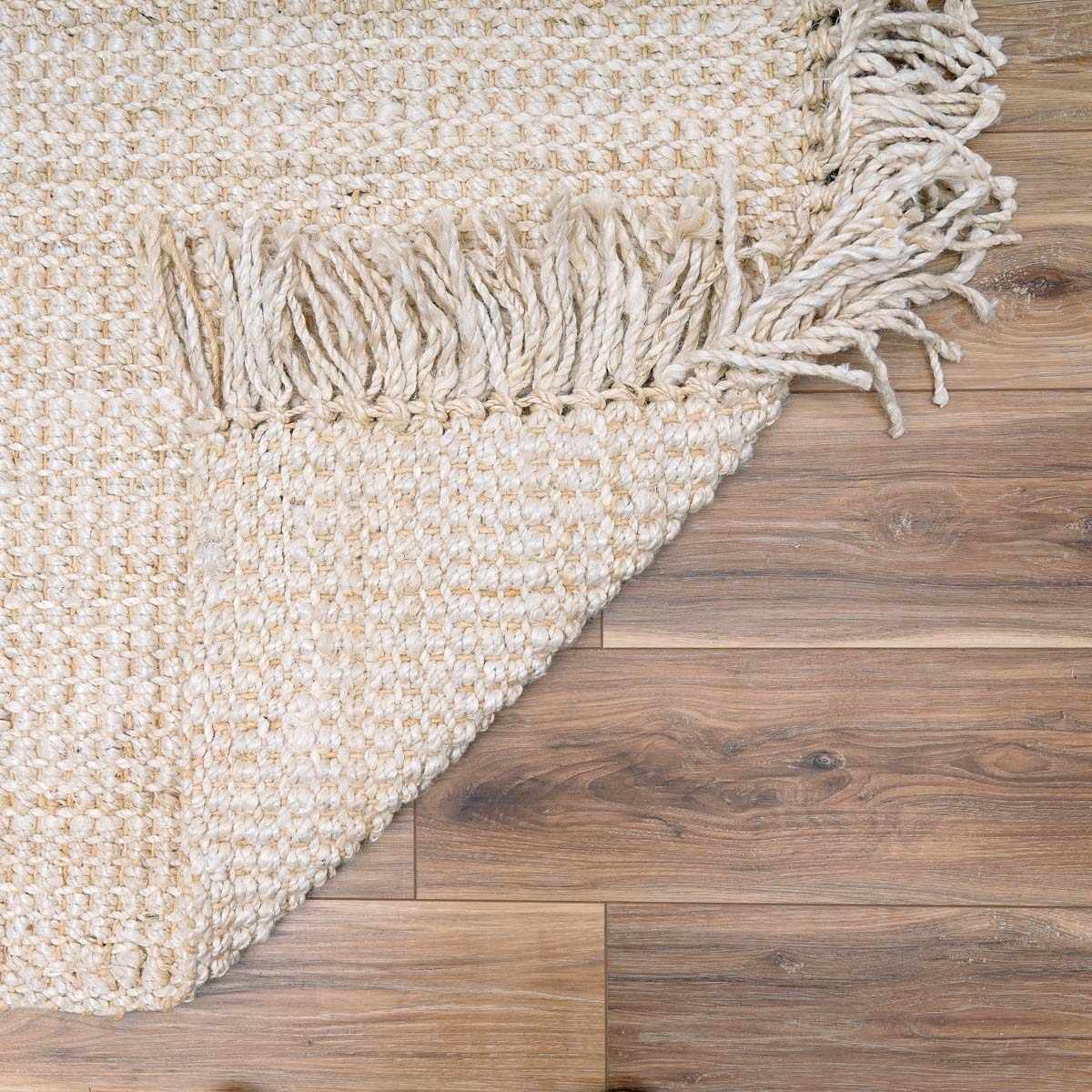 Senneterre Bleached Jute Rug - The Peony Haus
