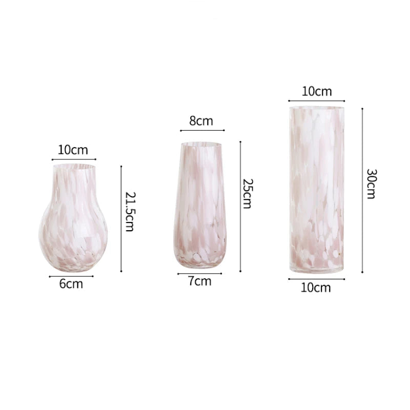 Medieval Glass Vase Pink - The Peony Haus