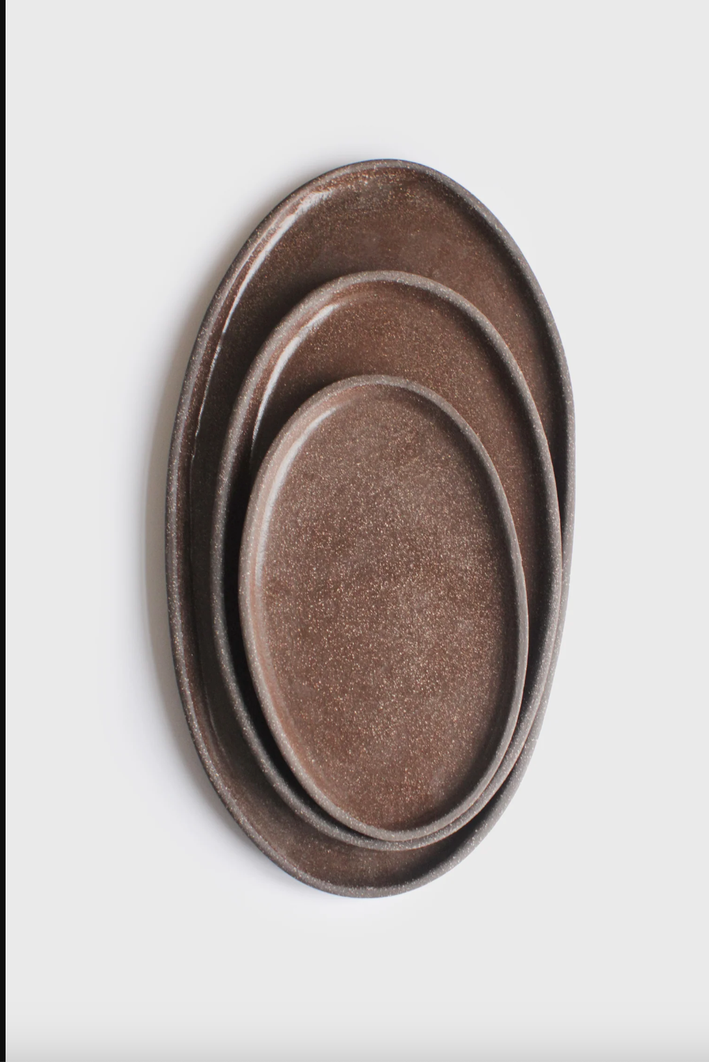 Handmade Stoneware Oval Serving Platter "Pumpernikel" - The Peony Haus