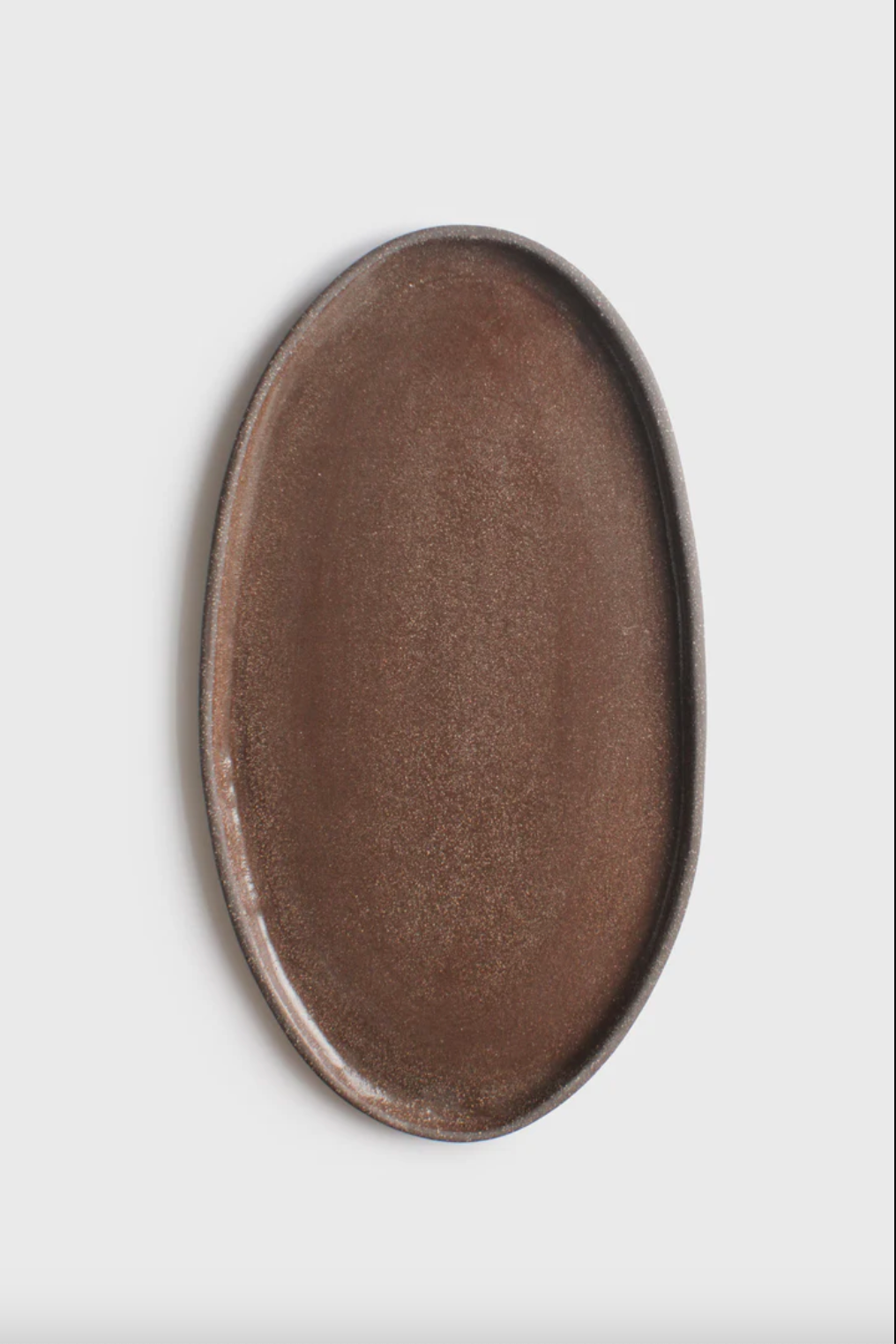 Handmade Stoneware Oval Serving Platter "Pumpernikel" - The Peony Haus