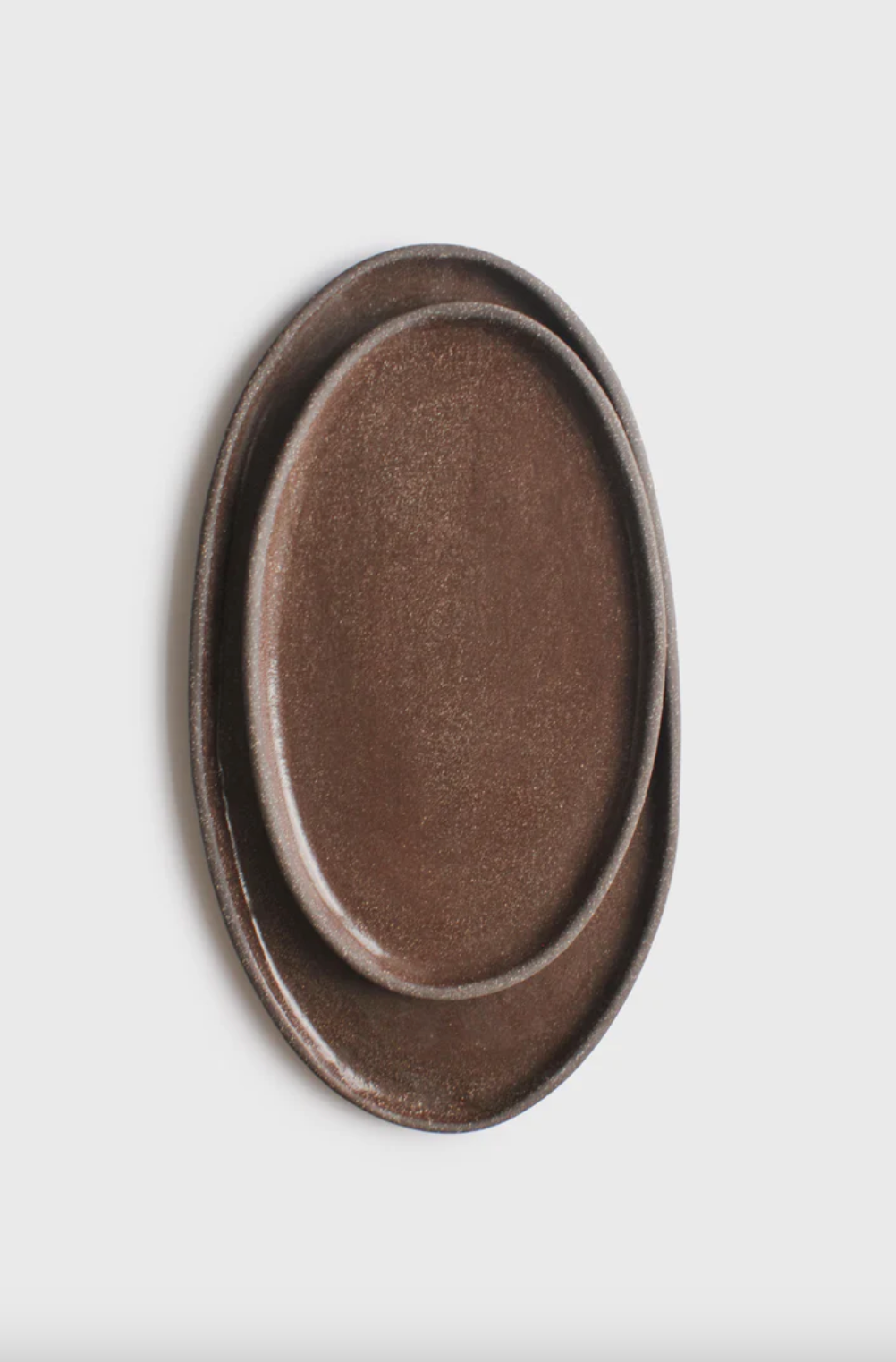 Handmade Stoneware Oval Serving Platter "Pumpernikel" - The Peony Haus