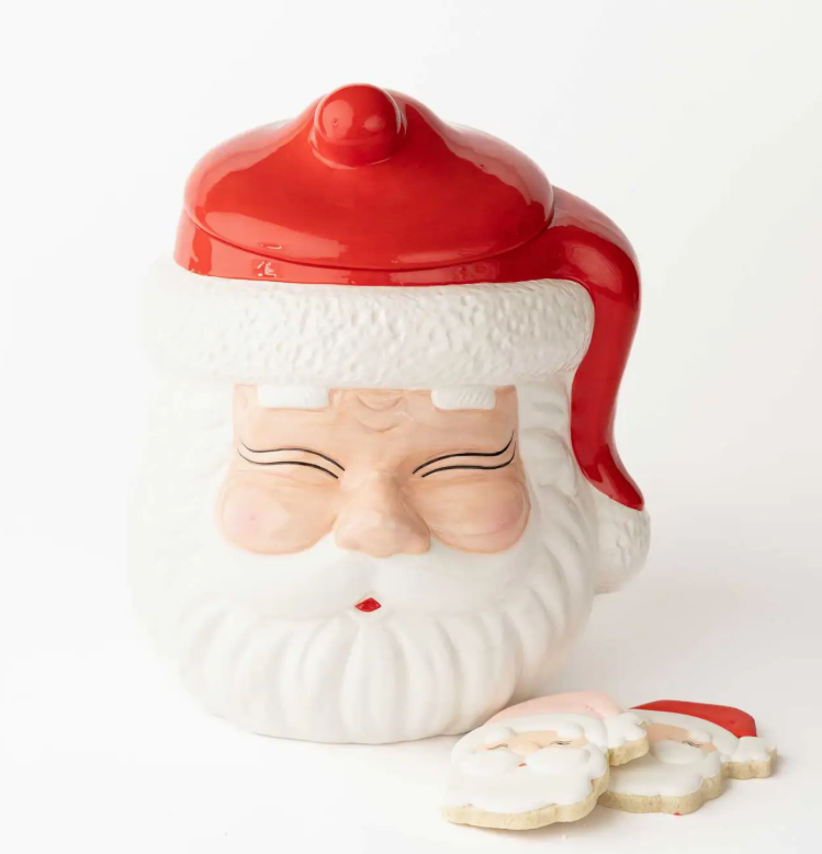 RED SANTA COOKIE JAR