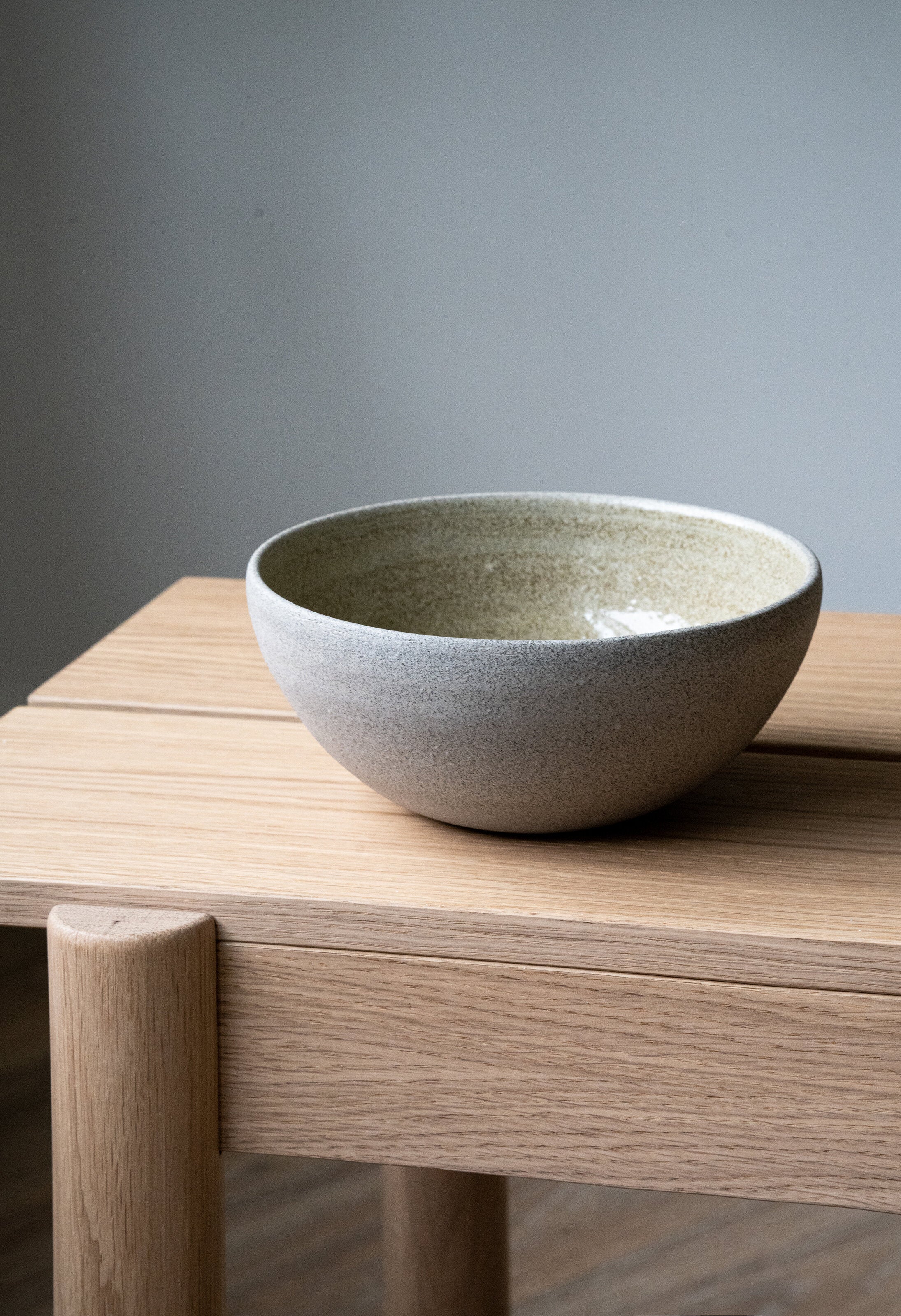 Stoneware Everyday Bowl "Concrete" - The Peony Haus