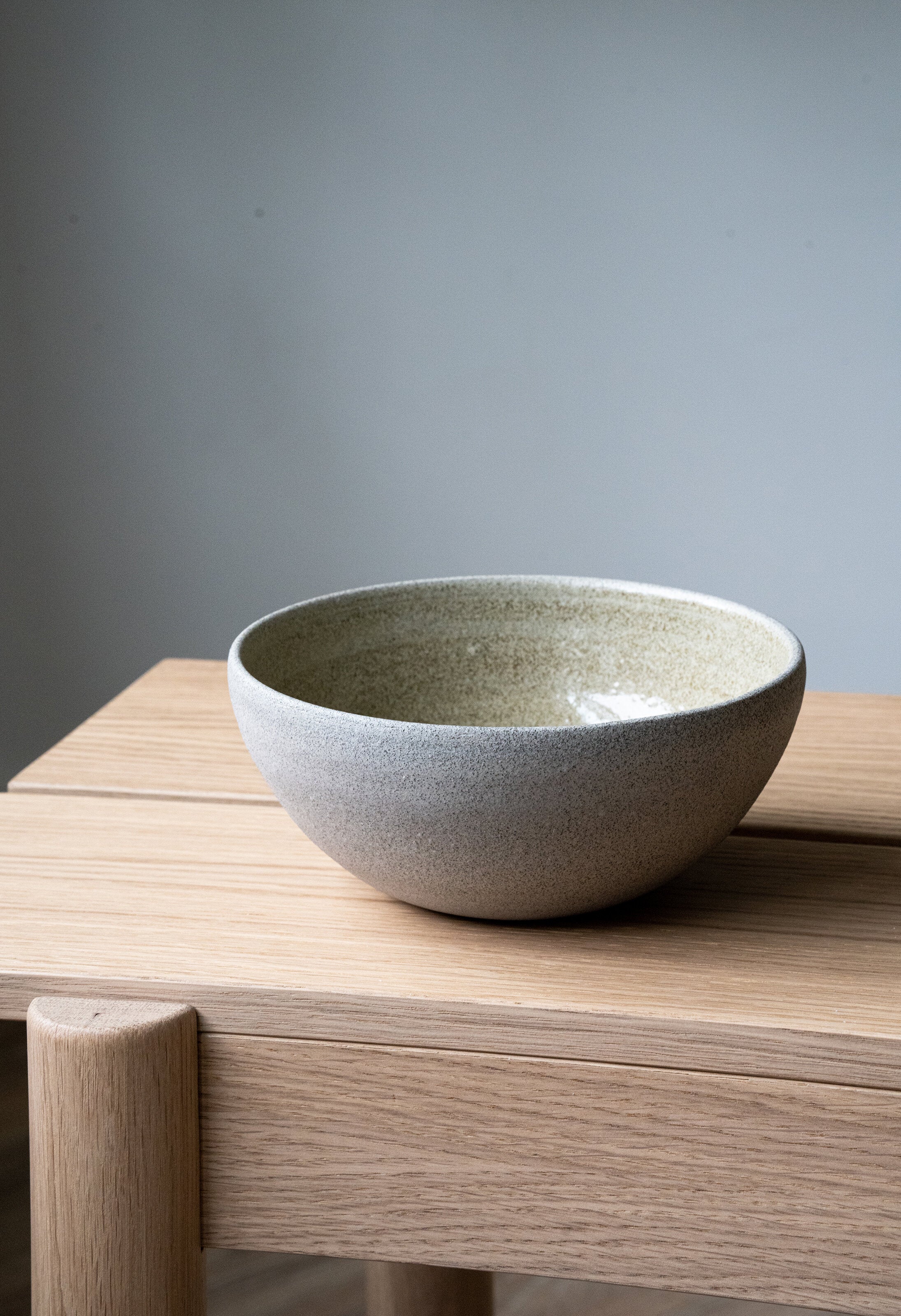 Stoneware Everyday Bowl "Concrete" - The Peony Haus