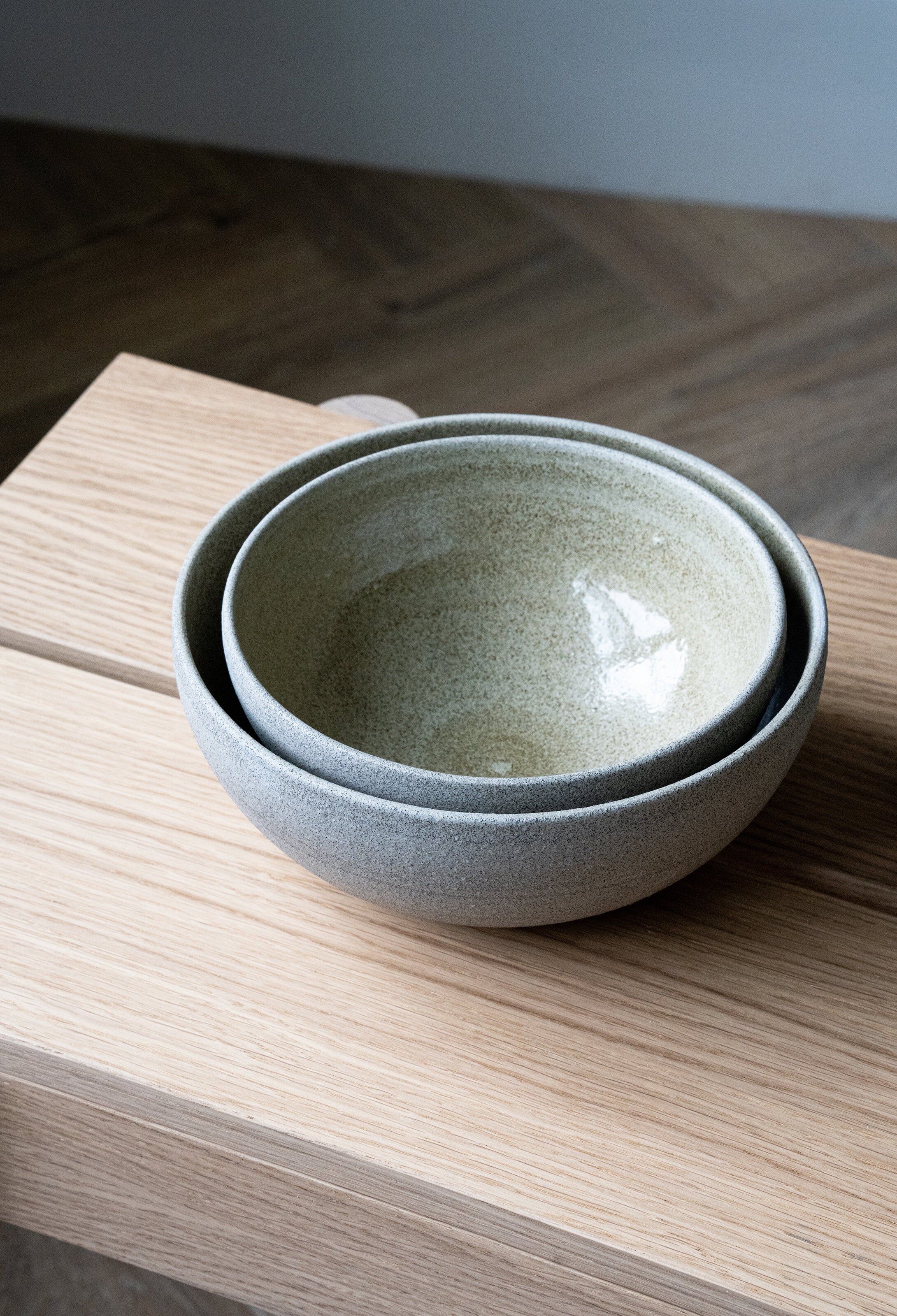 Stoneware Everyday Bowl "Concrete" - The Peony Haus
