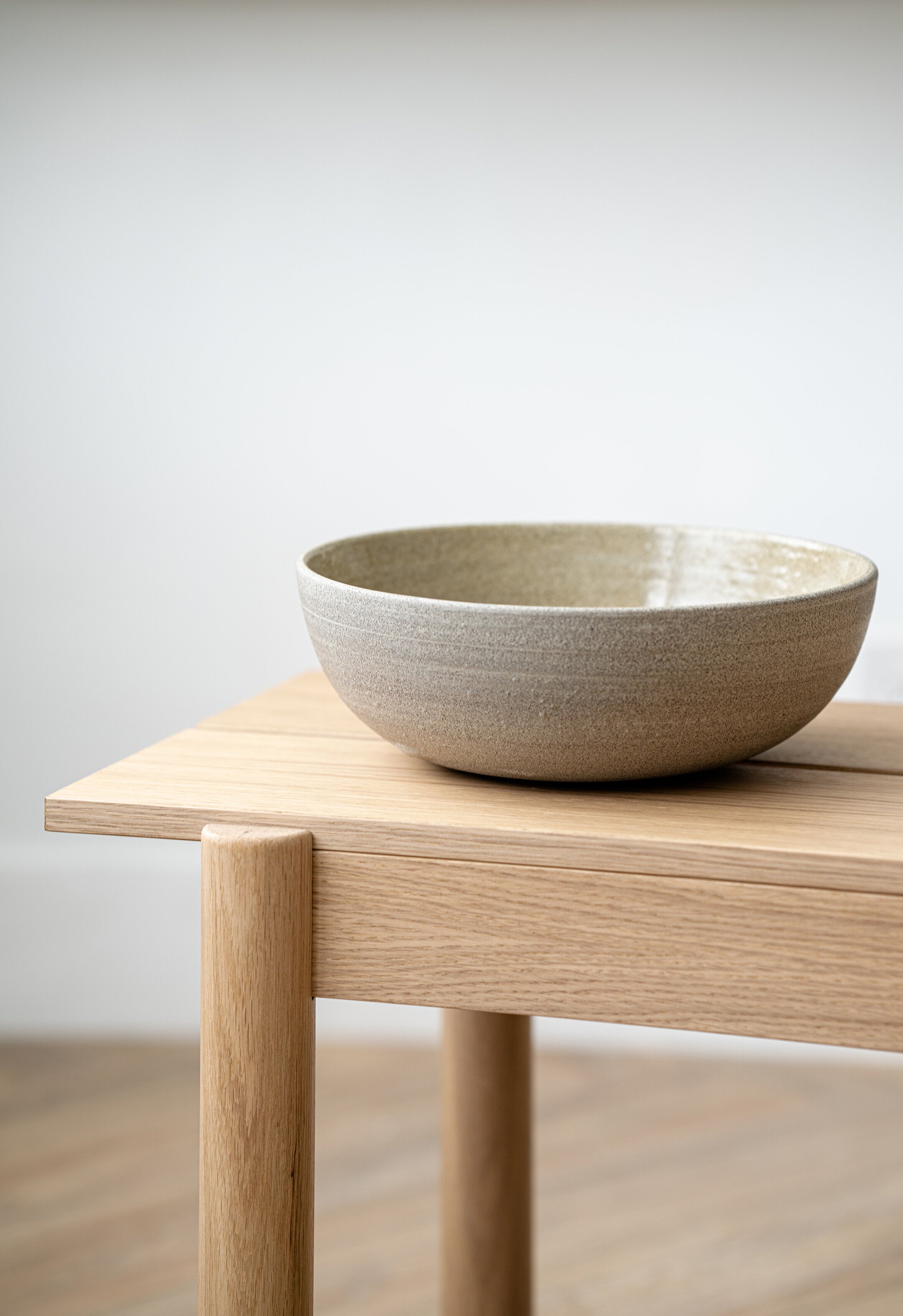 Stoneware Large Fruit Bowl "Concrete" - The Peony Haus