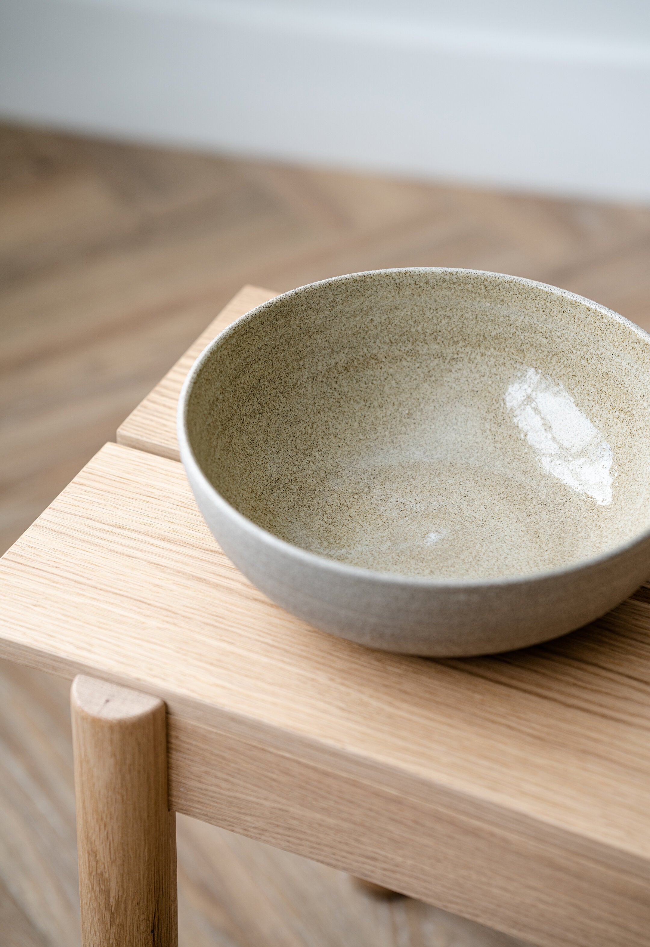 Stoneware Large Fruit Bowl "Concrete" - The Peony Haus