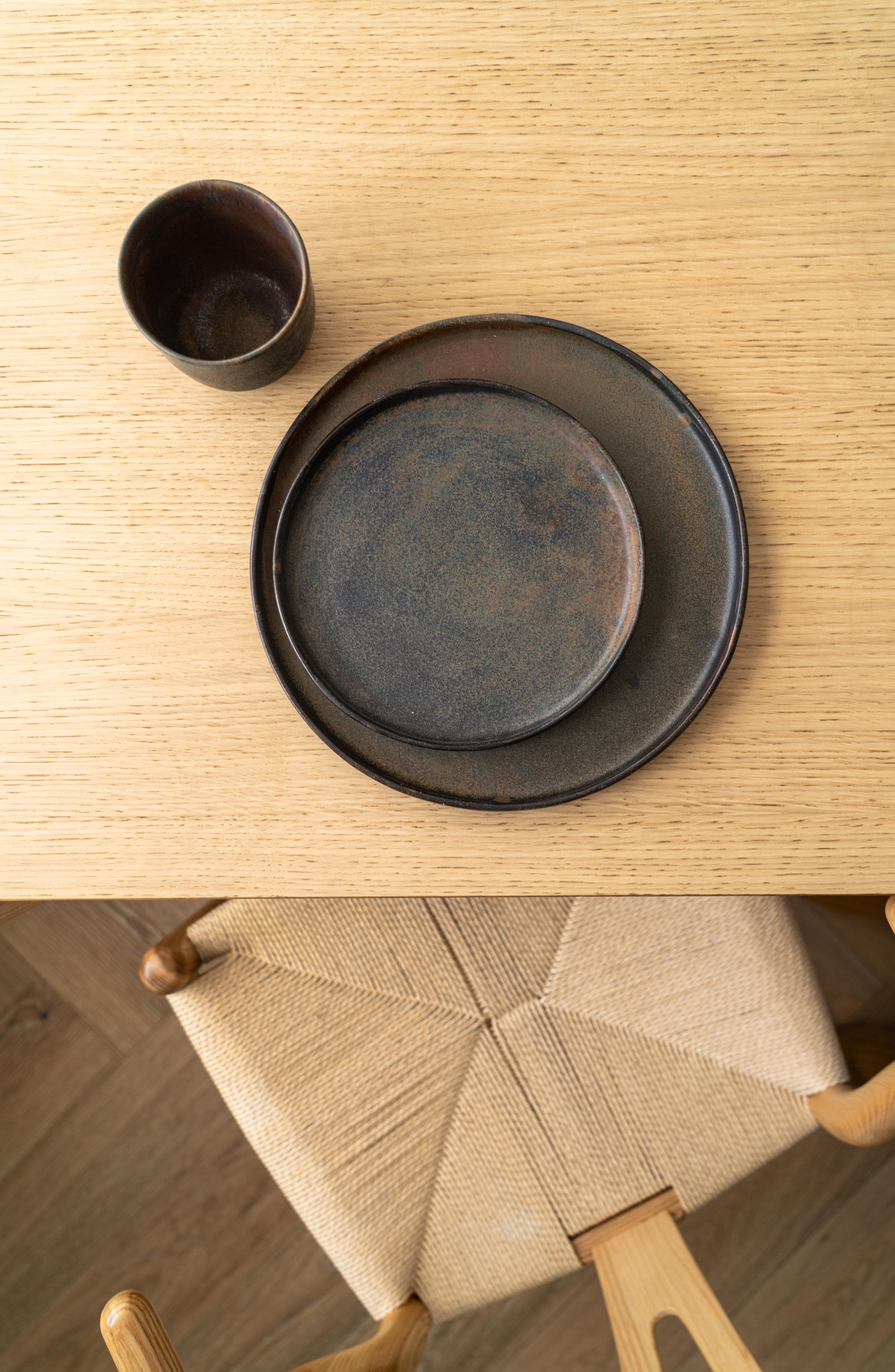 Rust Stoneware Dinner Plates - The Peony Haus