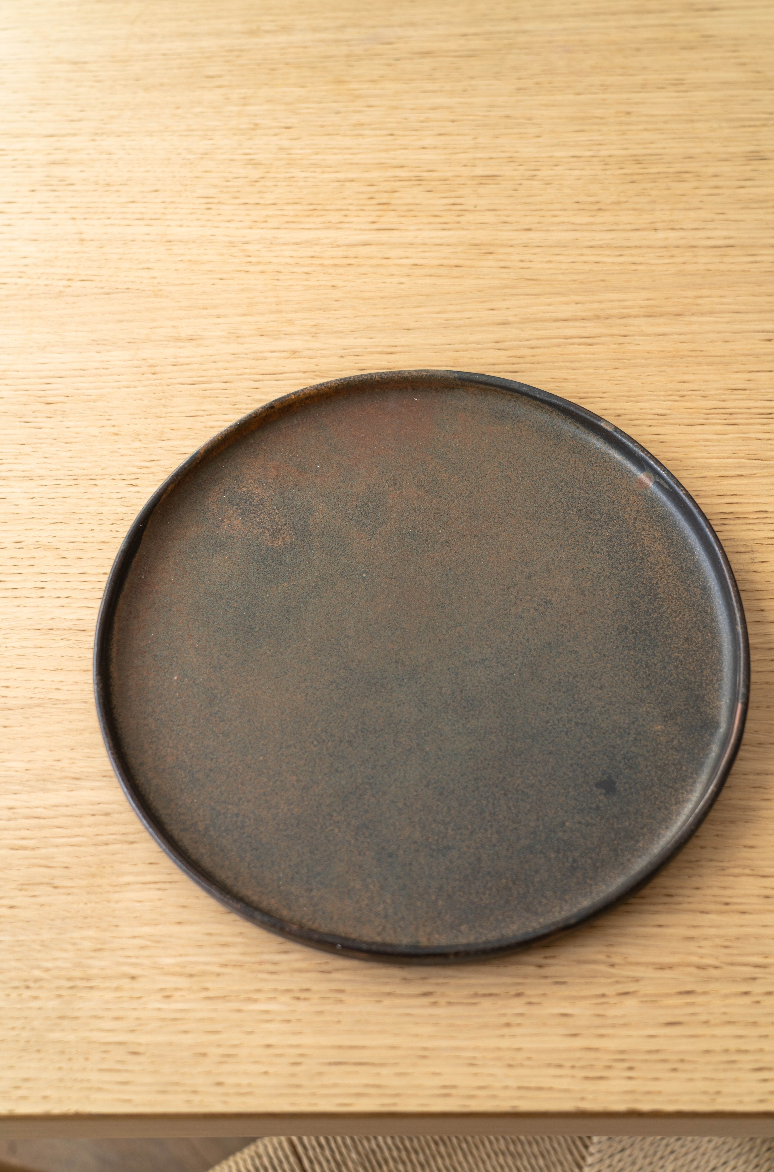 Rust Stoneware Dinner Plates - The Peony Haus
