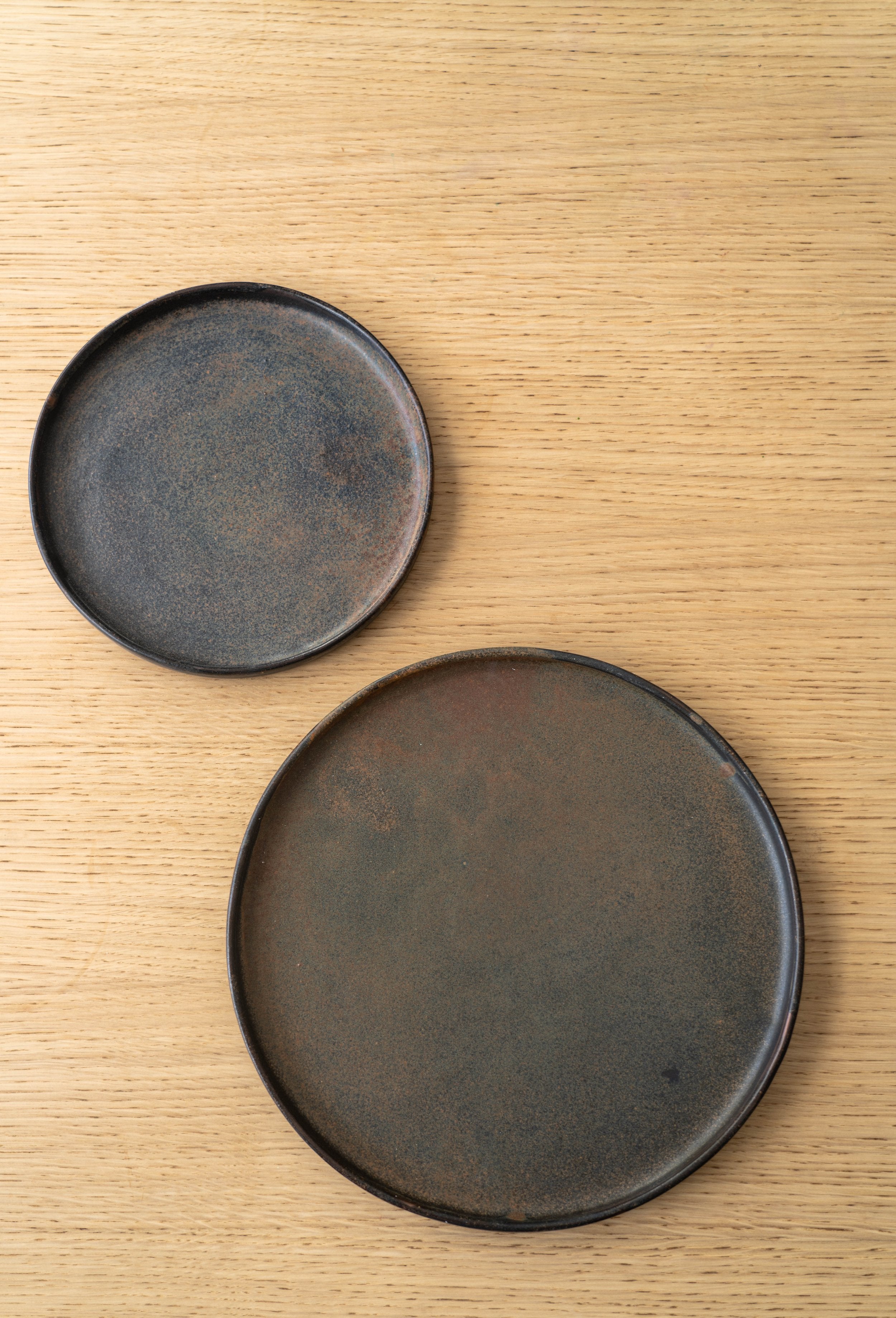 Rust Stoneware Dinner Plates - The Peony Haus